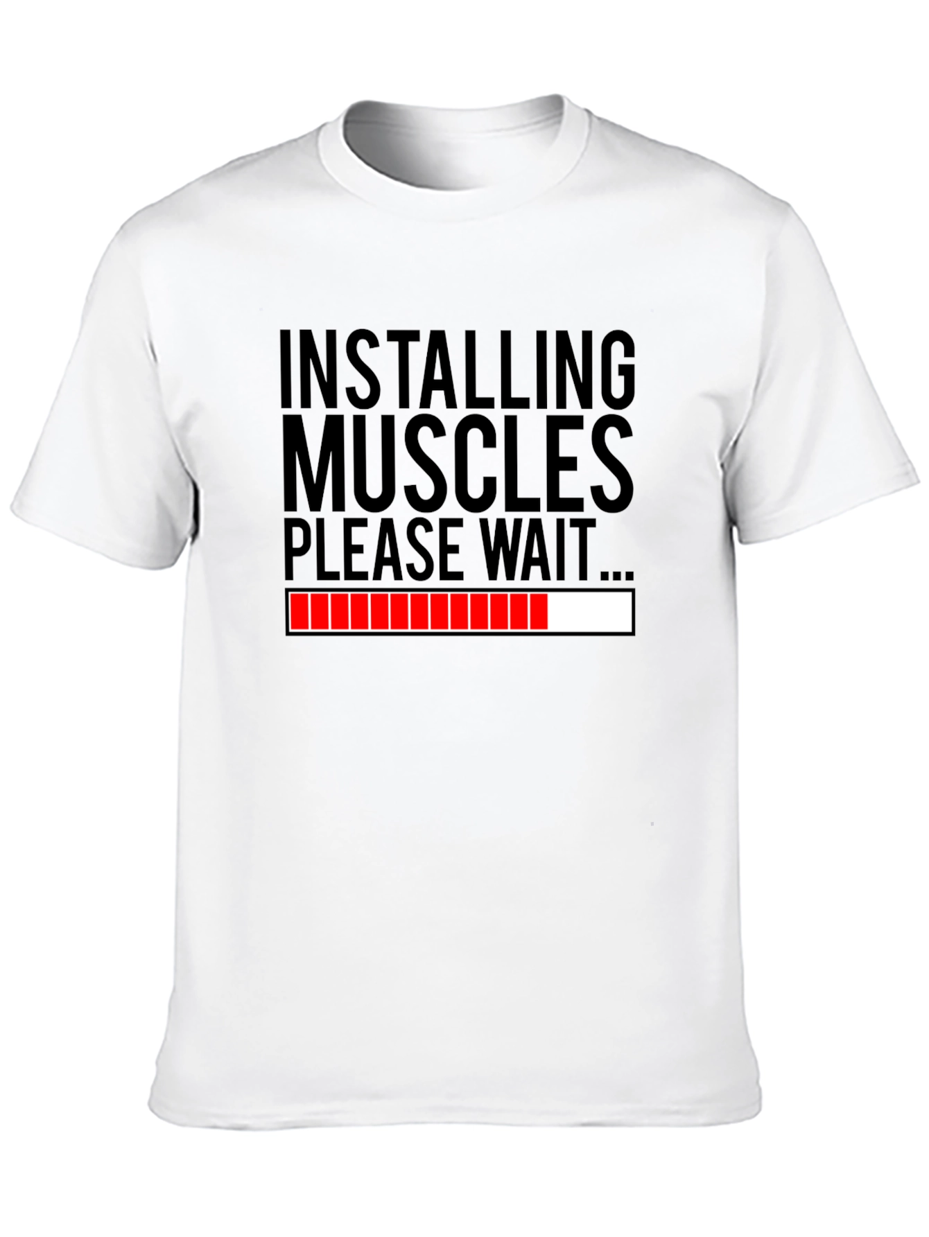 Installing Muscles Funny Workout T-Shirt