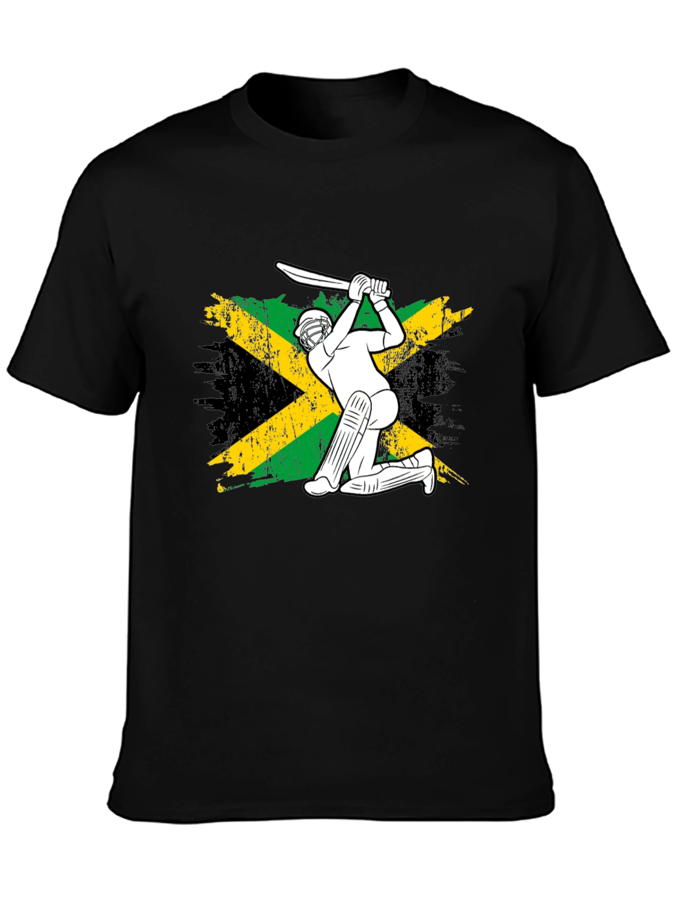 Jamaica Cricket Flag T-Shirt for Fans