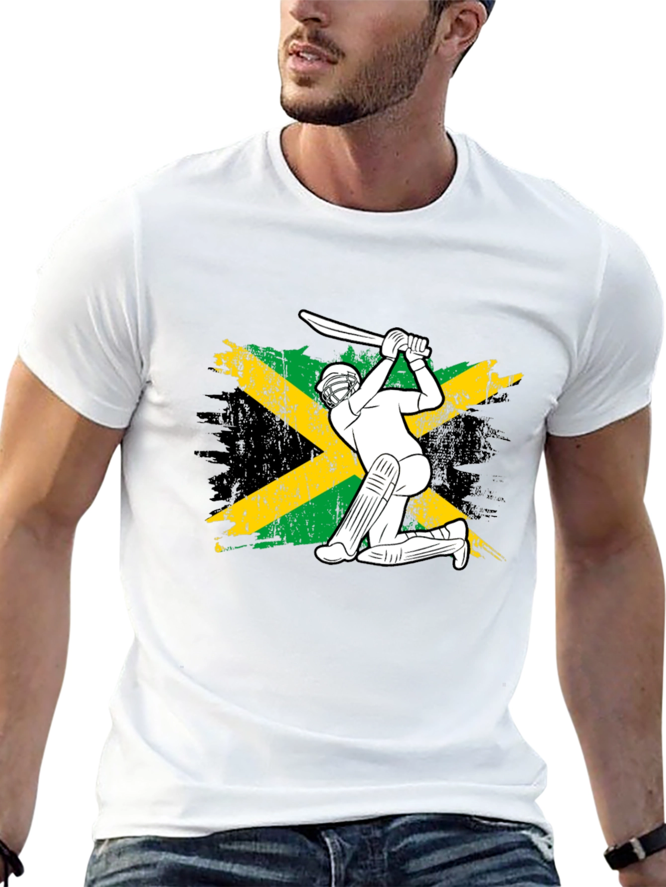 Jamaica Cricket Flag T-Shirt for Fans