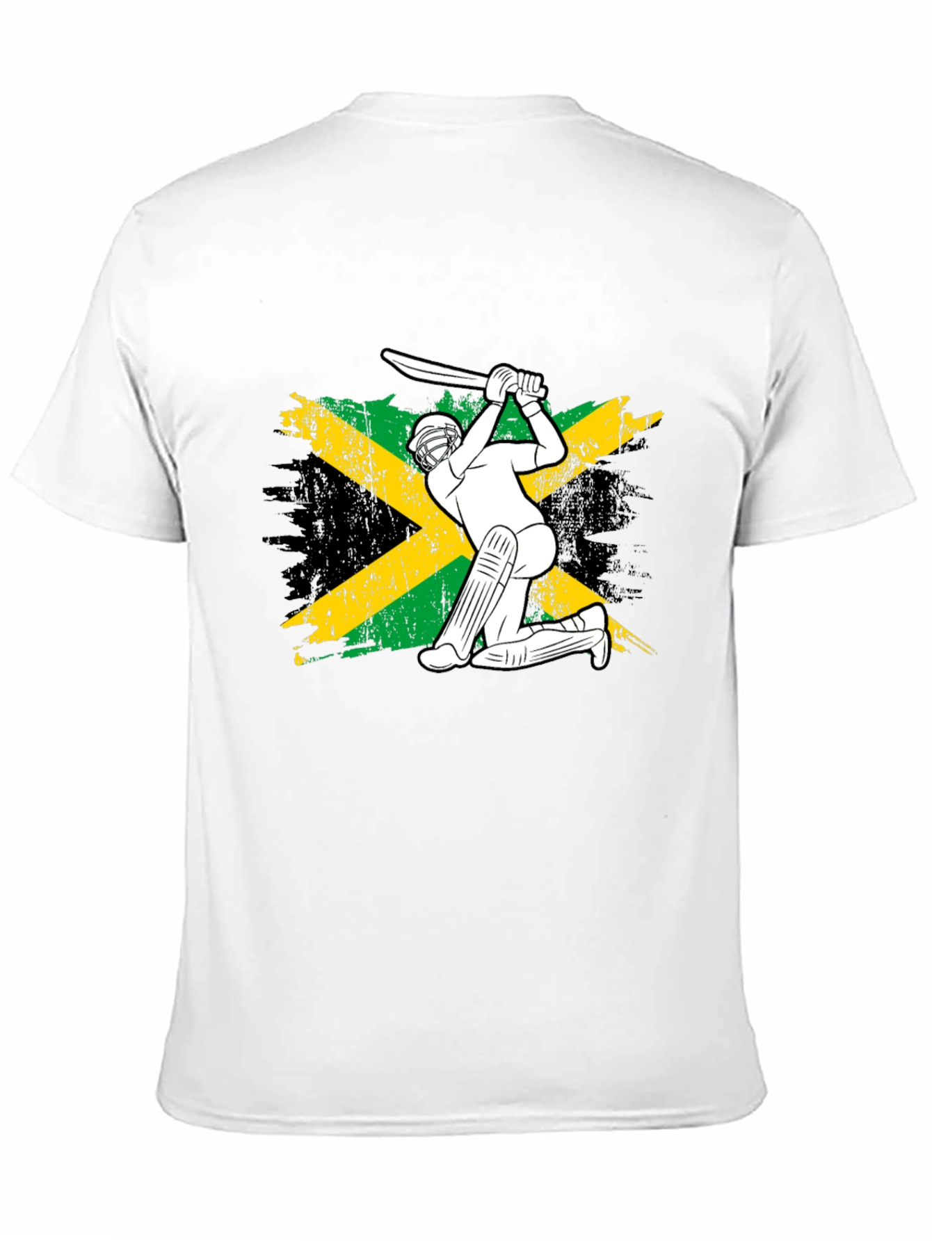 Jamaica Cricket Flag T-Shirt for Fans