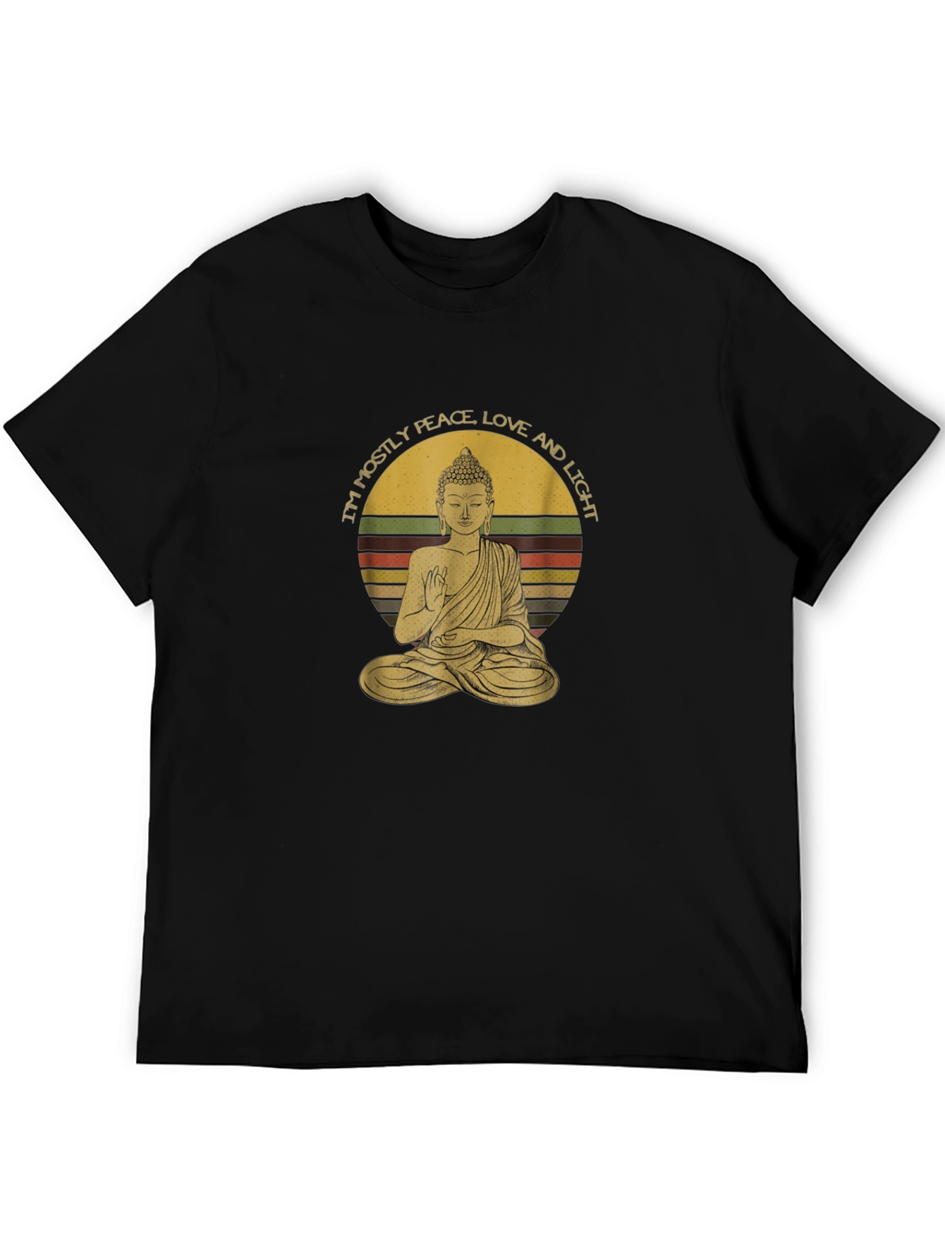 Buddha Peace Love Light Graphic Tee