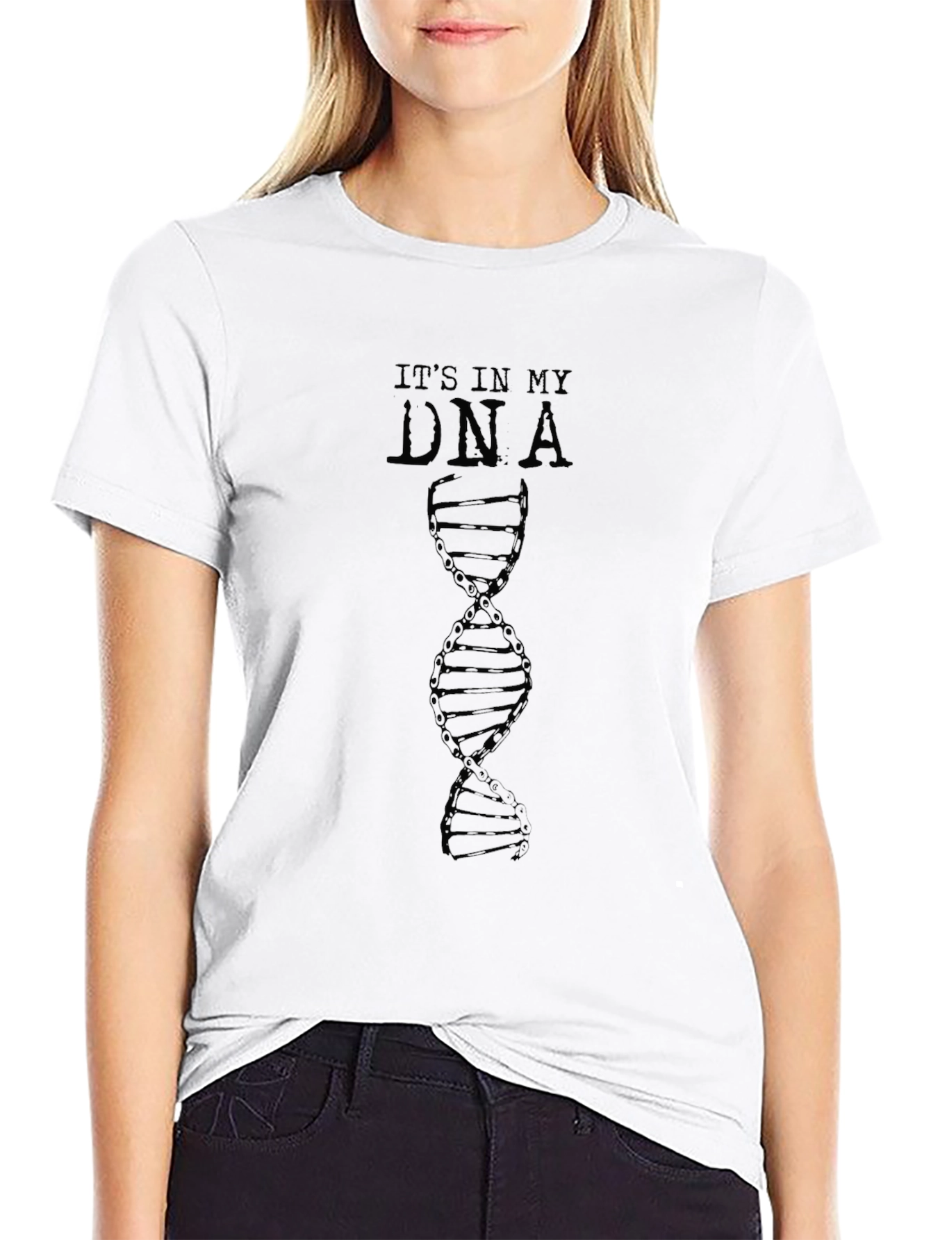 Its In My DNA Graphic Black T-Shirt
