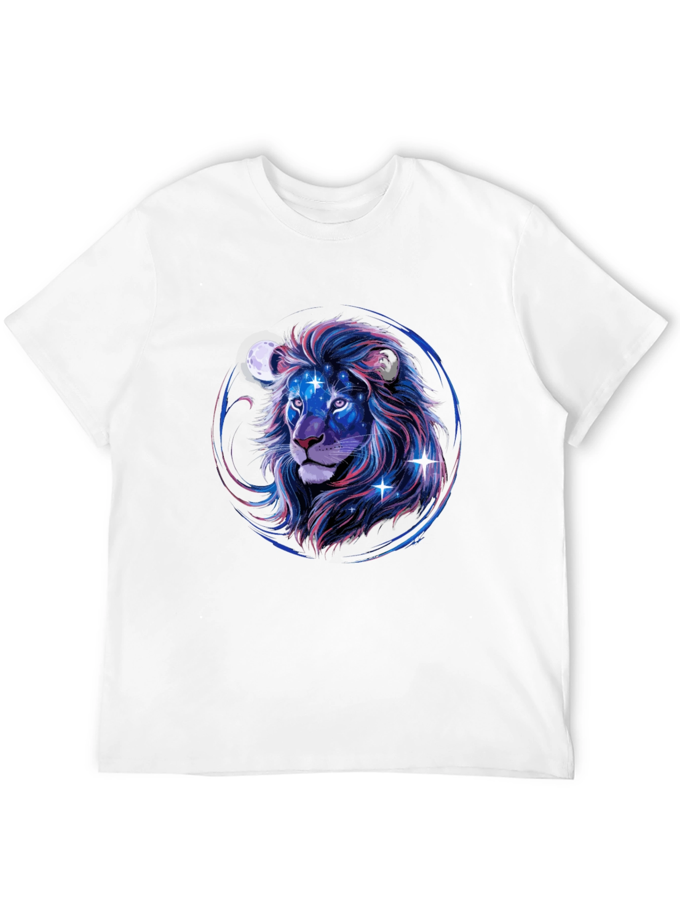 Cosmic Lion Graphic Tee - Black