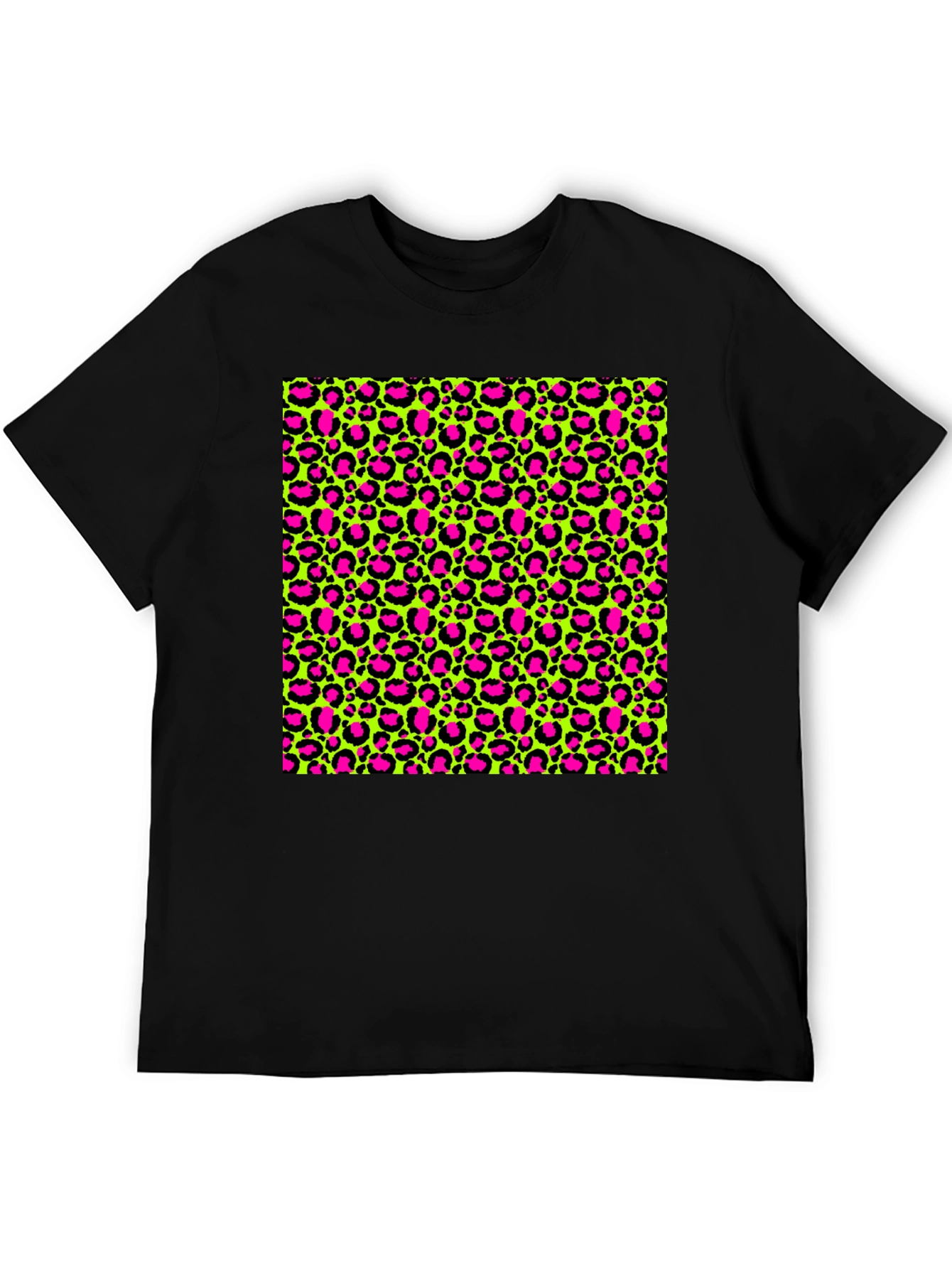 Wild Style T-Shirt: Neon Leopard Print Tee
