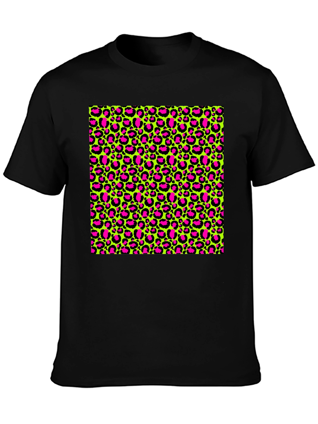 Wild Style T-Shirt: Neon Leopard Print Tee