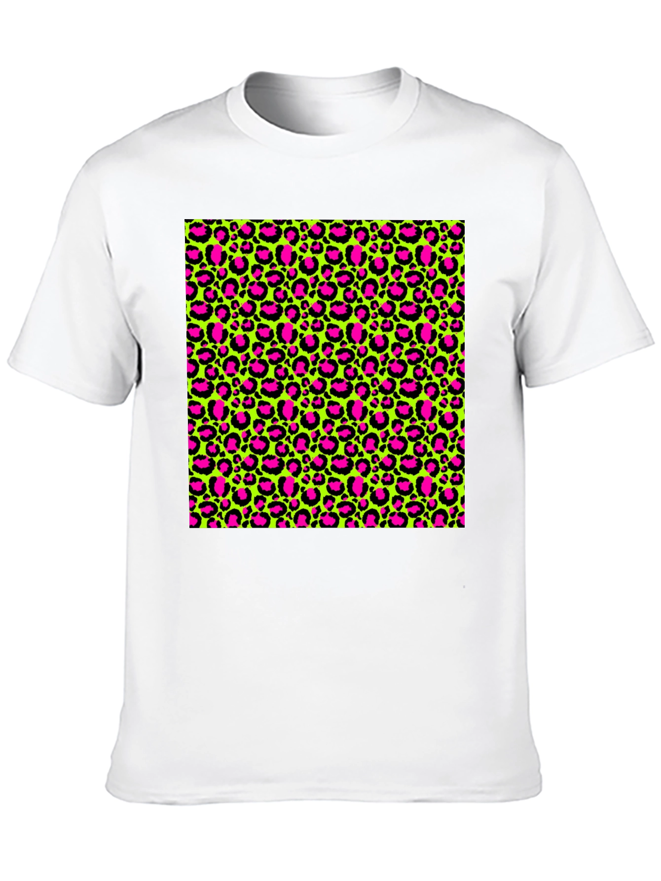 Wild Style T-Shirt: Neon Leopard Print Tee
