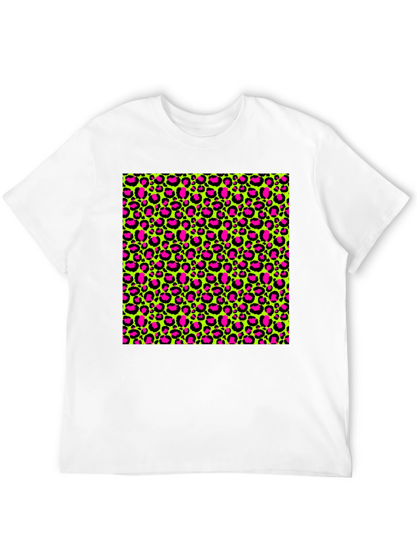 Wild Style T-Shirt: Neon Leopard Print Tee
