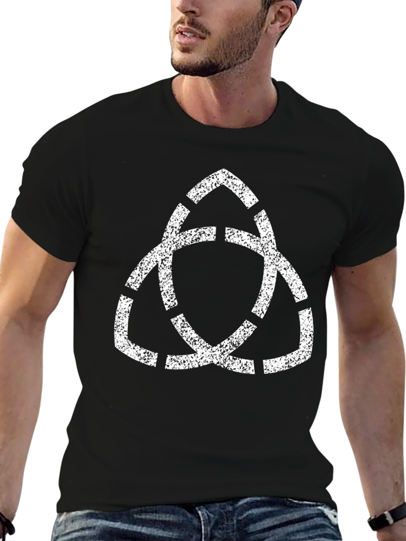 Celtic Knot Graphic Tee - Black