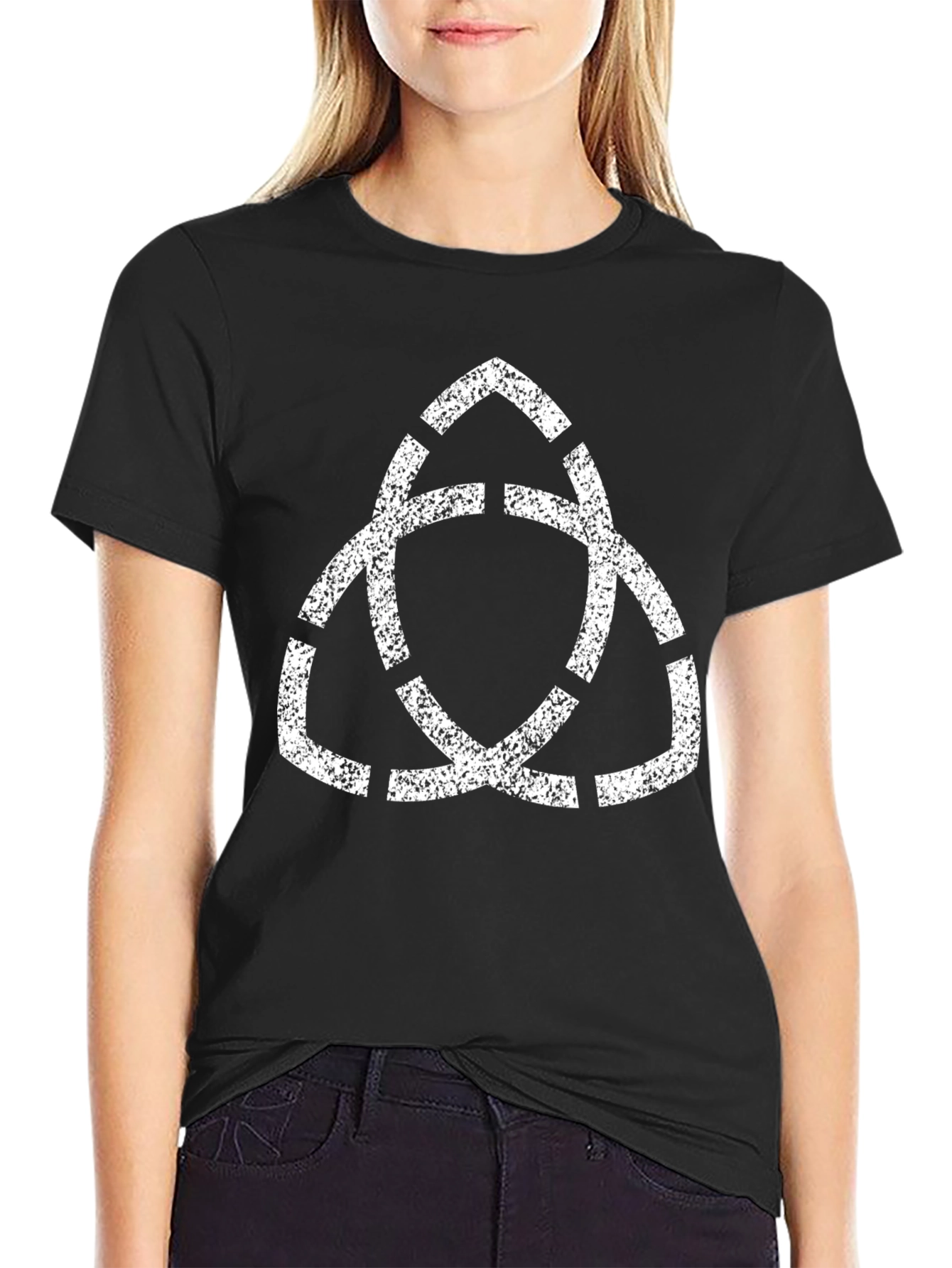 Celtic Knot Graphic Tee - Black