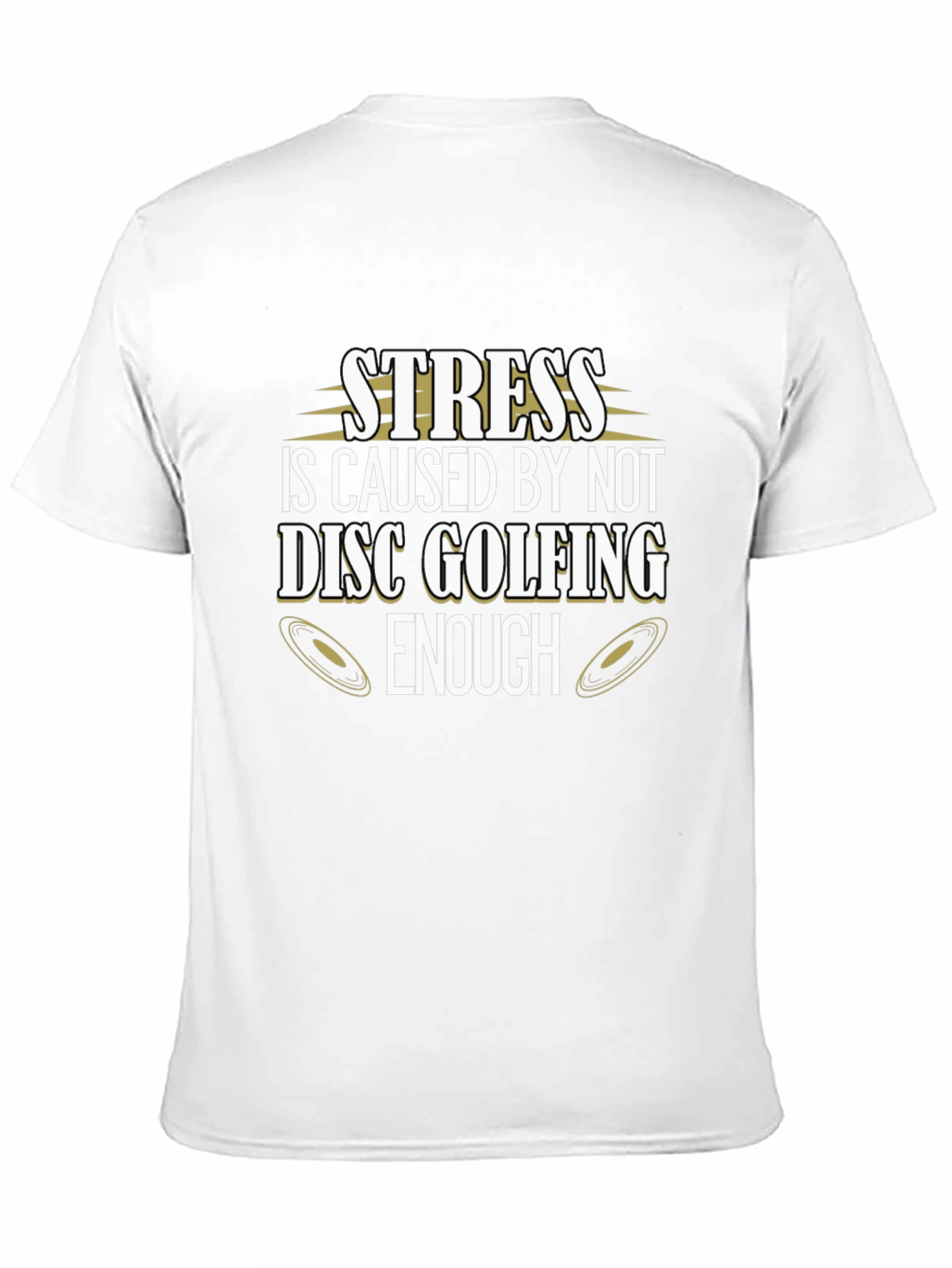 Stress Disc Golfing Black Tee