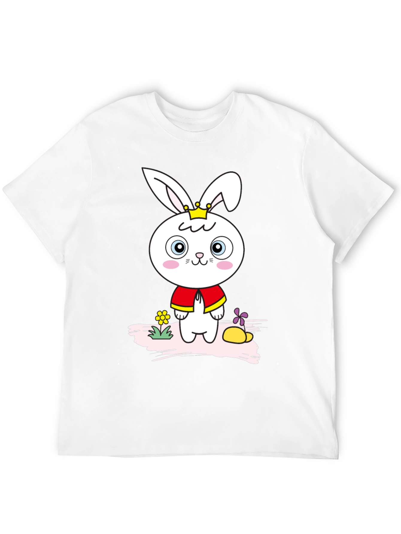 Cute Cartoon Rabbit Graphic T-Shirt