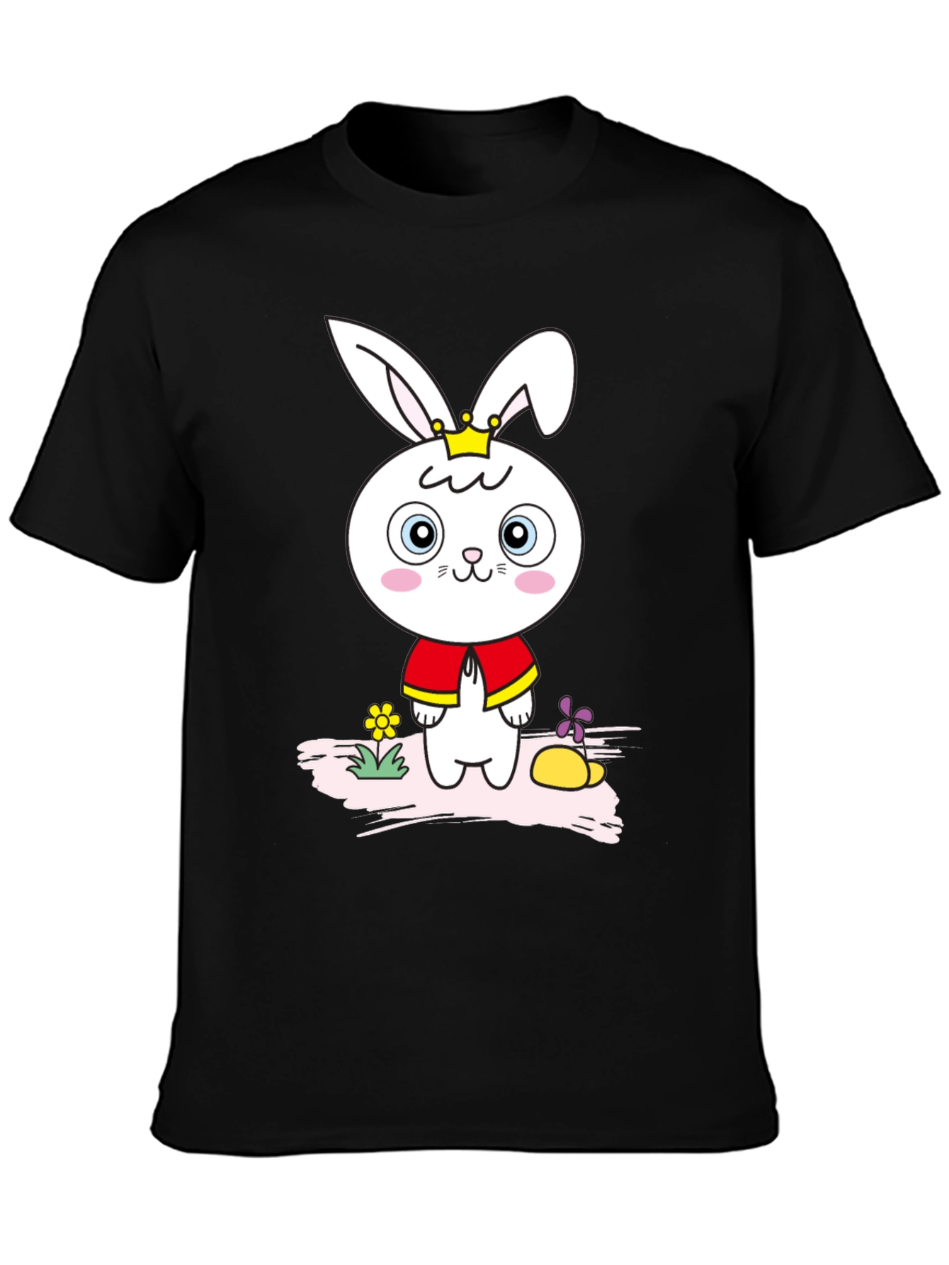 Cute Cartoon Rabbit Graphic T-Shirt