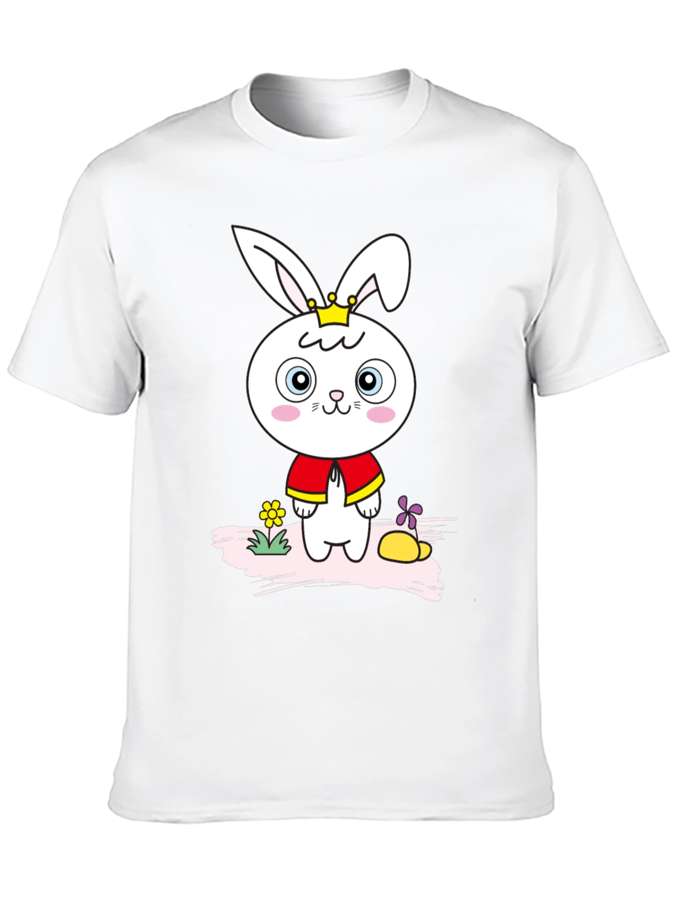 Cute Cartoon Rabbit Graphic T-Shirt
