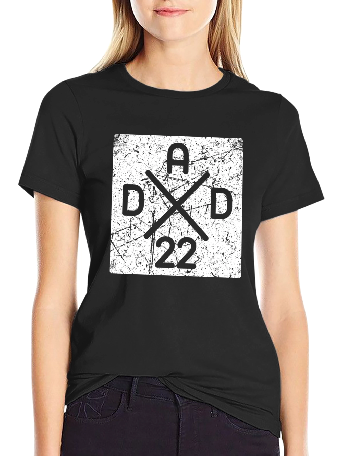 Dad 22 Graphic T-Shirt - Black
