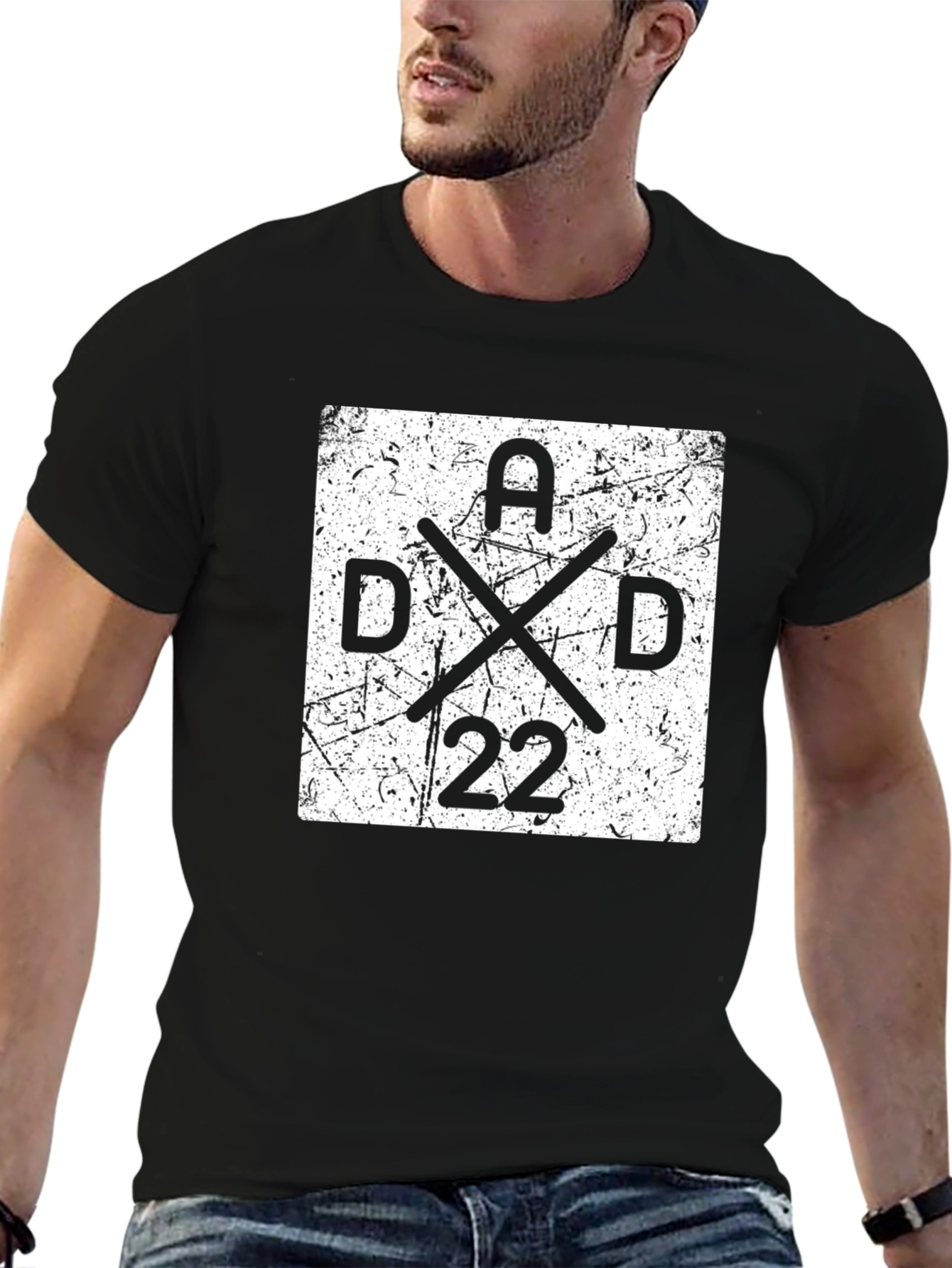Dad 22 Graphic T-Shirt - Black