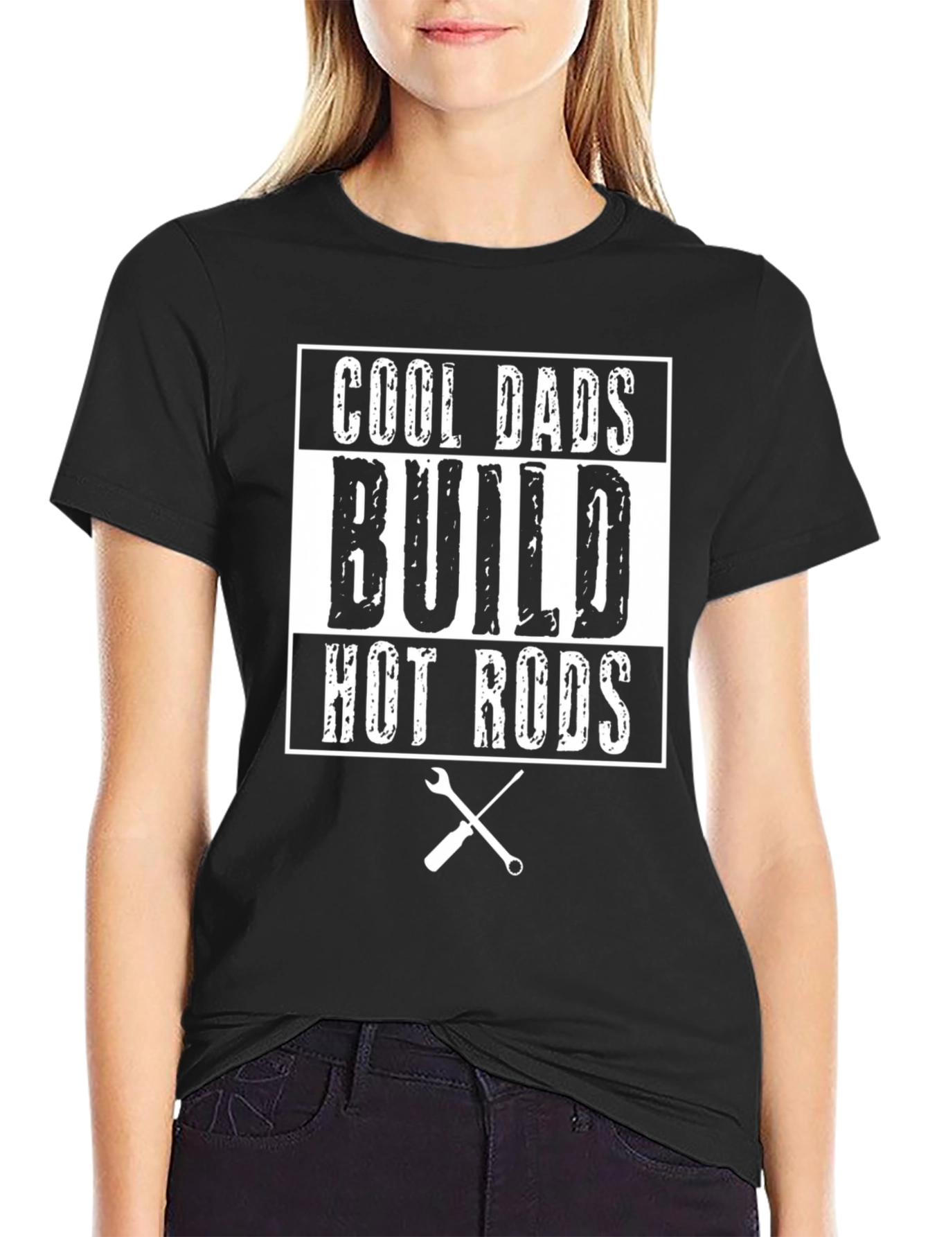 Cool Dads Build Hot Rods Graphic T-Shirt