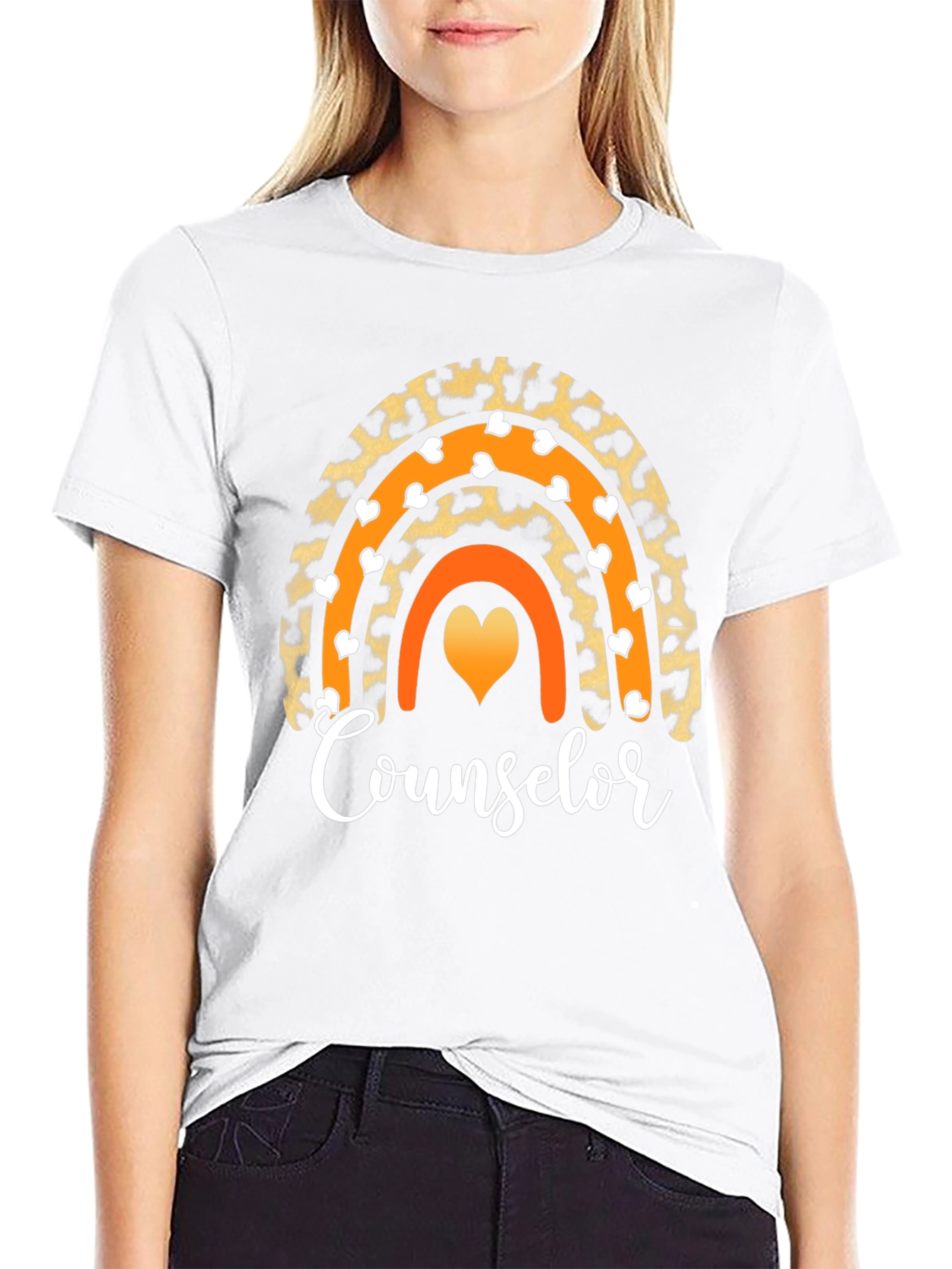 Counselor Rainbow Graphic T-Shirt