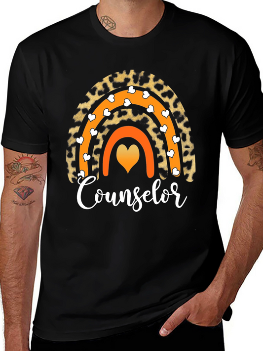 Counselor Rainbow Graphic T-Shirt