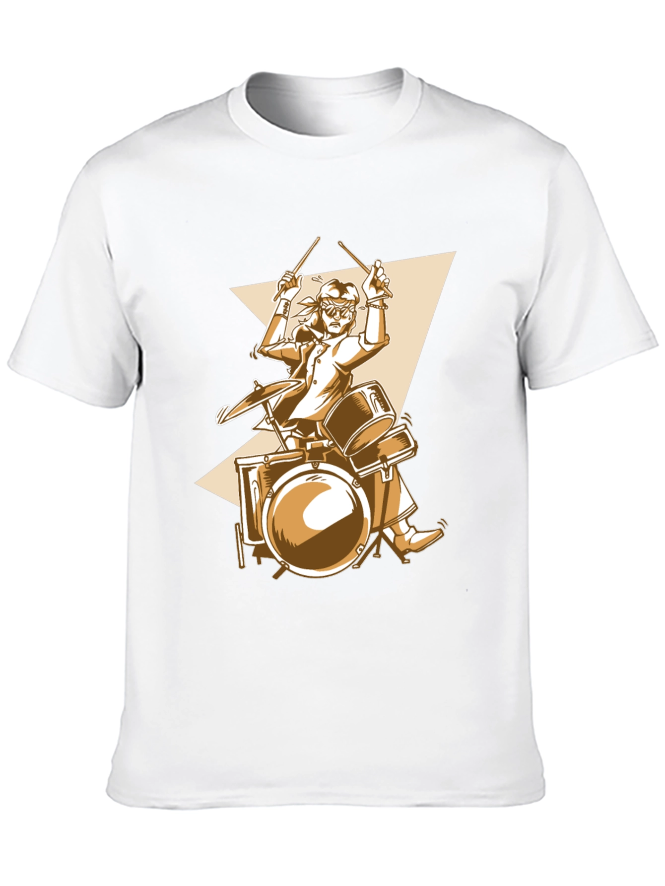 Drummer Graphic Tee - Rock & Roll Style