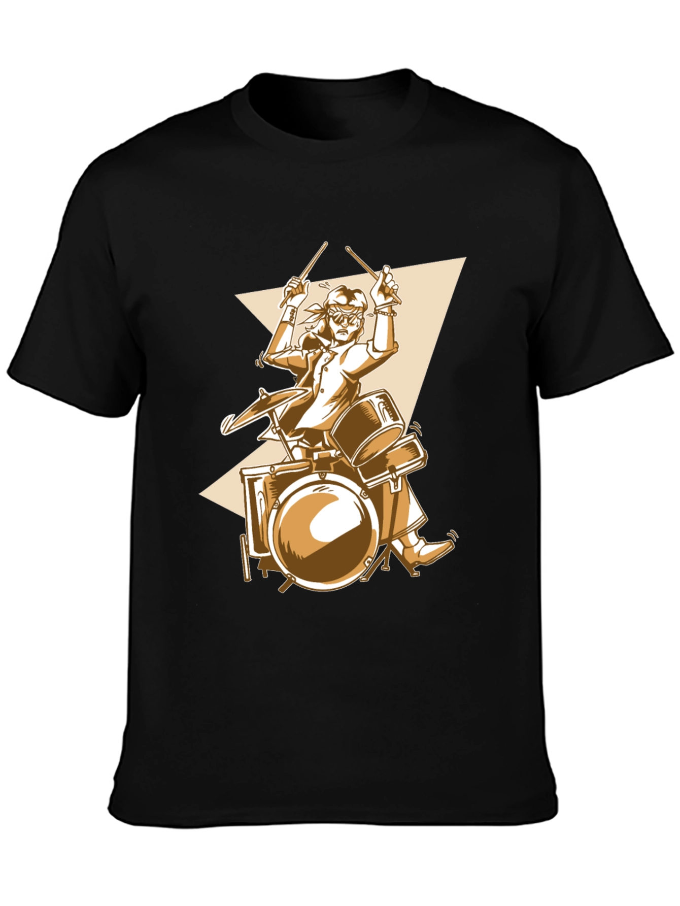 Drummer Graphic Tee - Rock & Roll Style