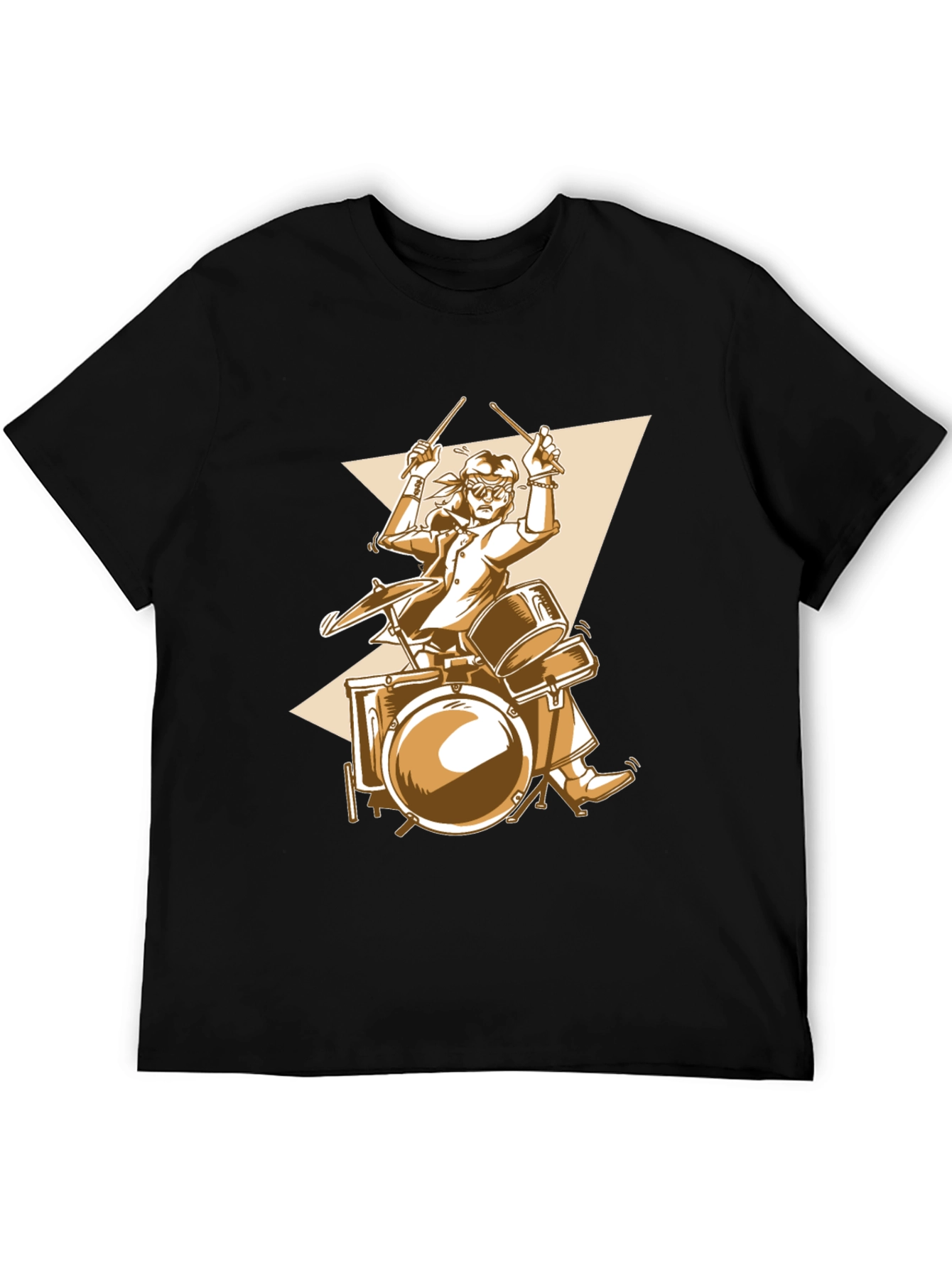 Drummer Graphic Tee - Rock & Roll Style