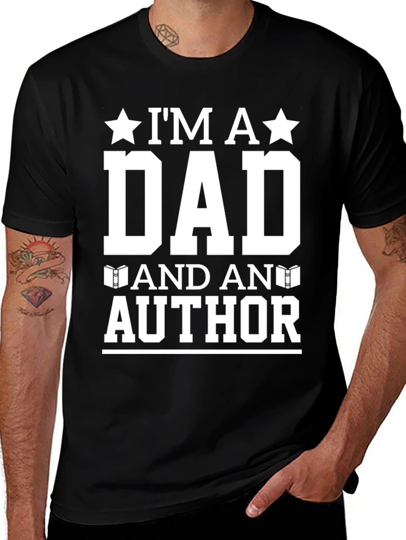 Dad Author Graphic T-Shirt - Novelty Gift