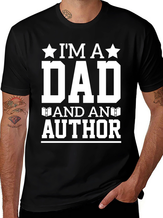 Dad Author Graphic T-Shirt - Novelty Gift