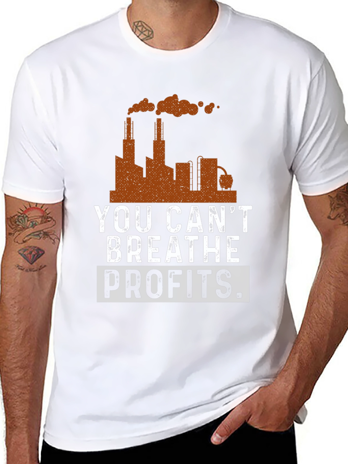 You Cant Breathe Profits Graphic T-Shirt