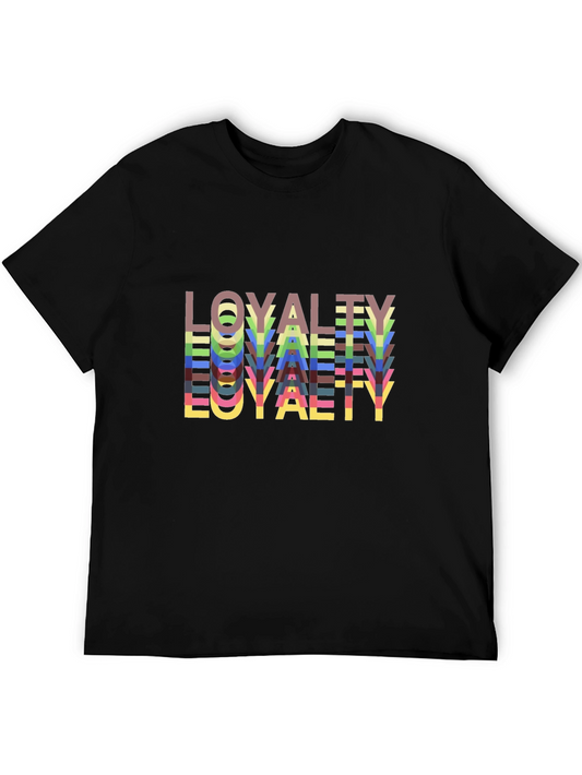 Loyalty Stacked Tee - Bold Graphic Design Comfort Fit