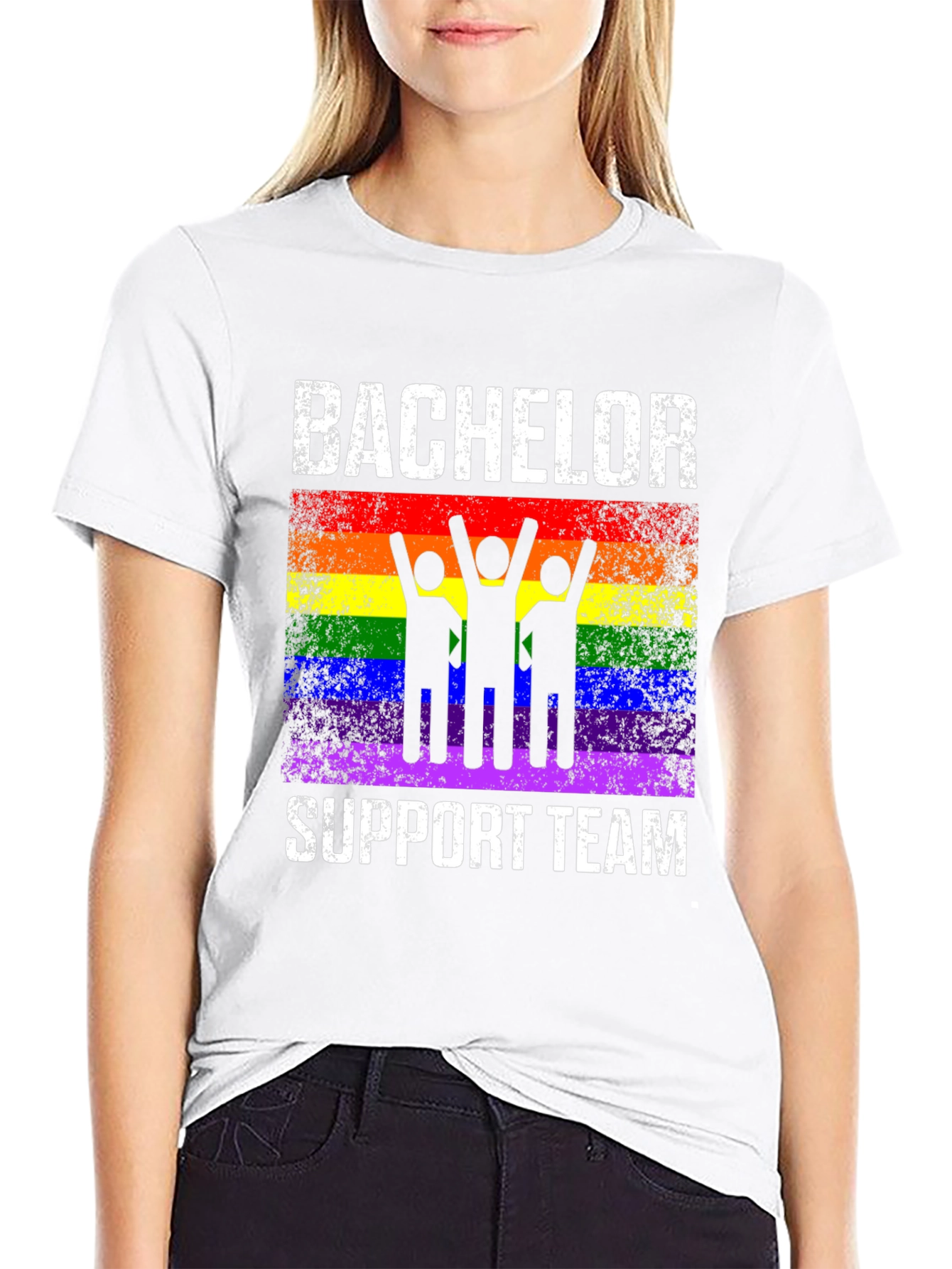 Bachelor Support Team Rainbow Pride T-Shirt