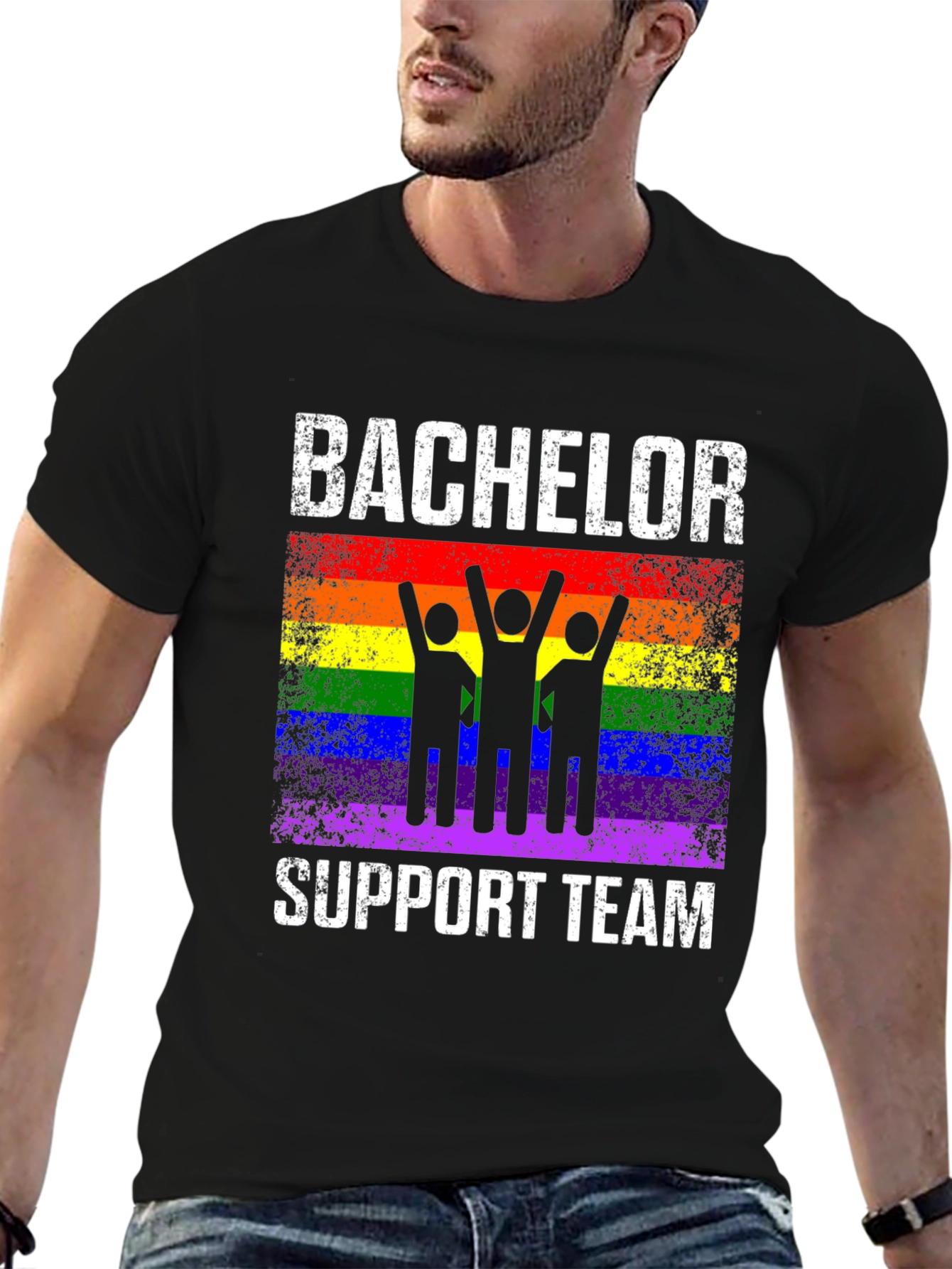 Bachelor Support Team Rainbow Pride T-Shirt