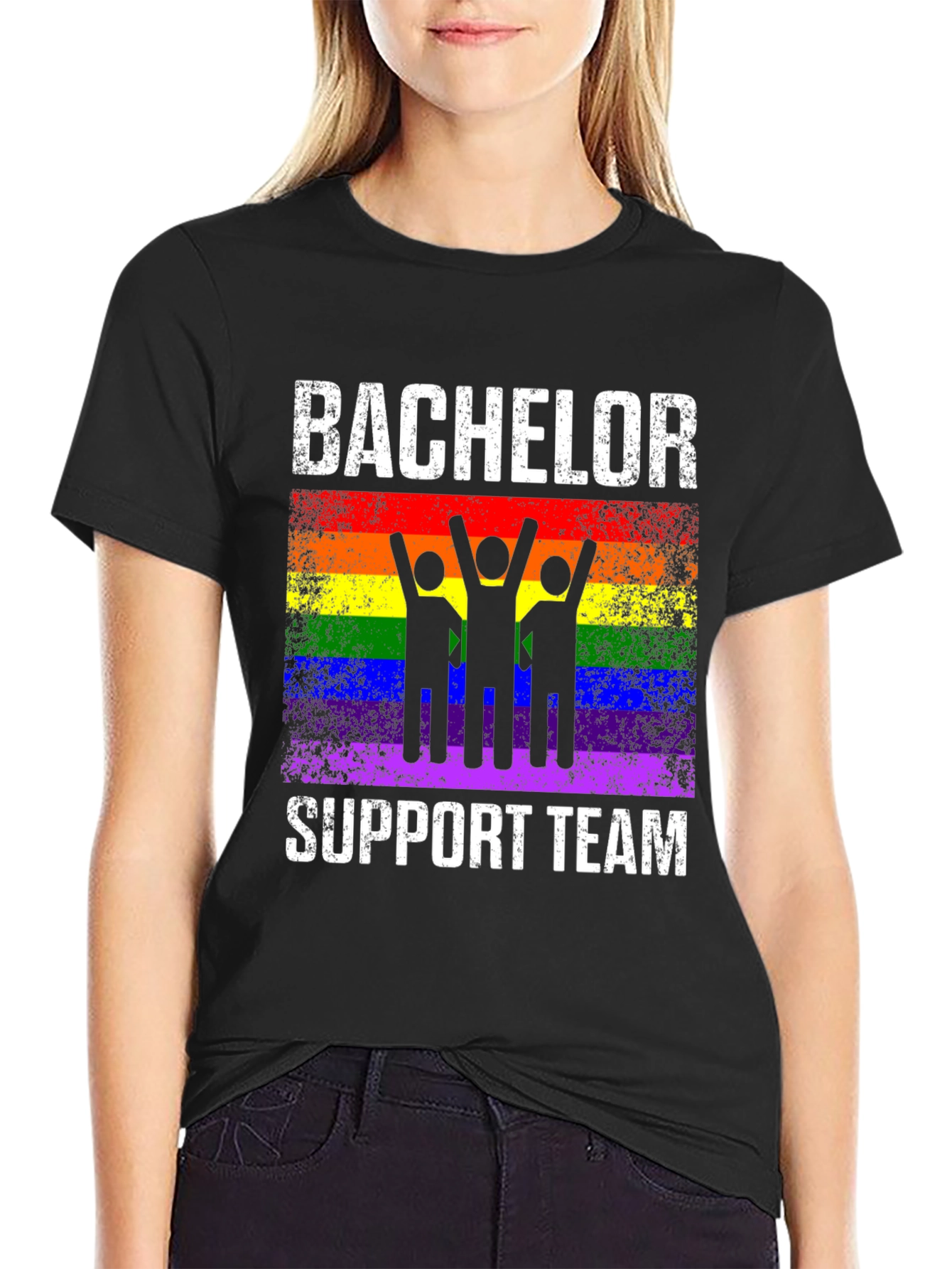 Bachelor Support Team Rainbow Pride T-Shirt