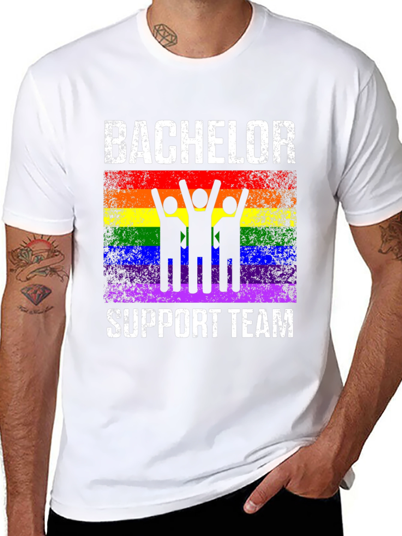 Bachelor Support Team Rainbow Pride T-Shirt