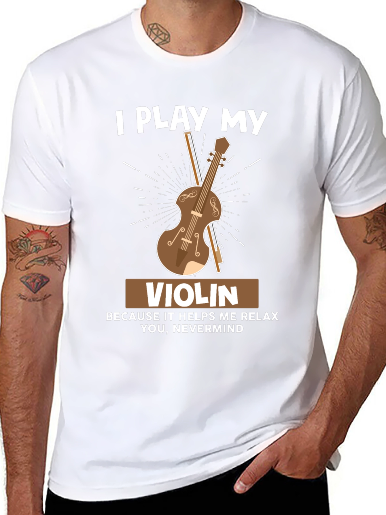 I Play My Violin Funny T-Shirt