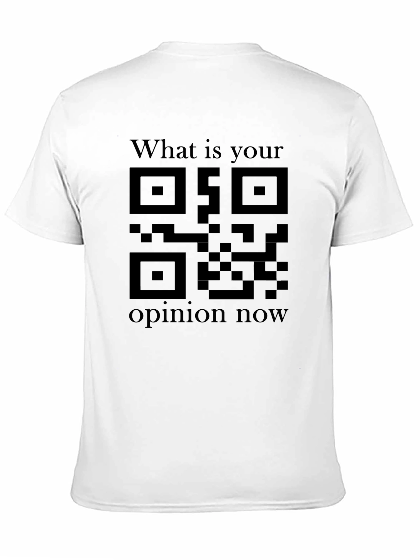 QR Code Opinion Tee - Unique Graphic Shirt