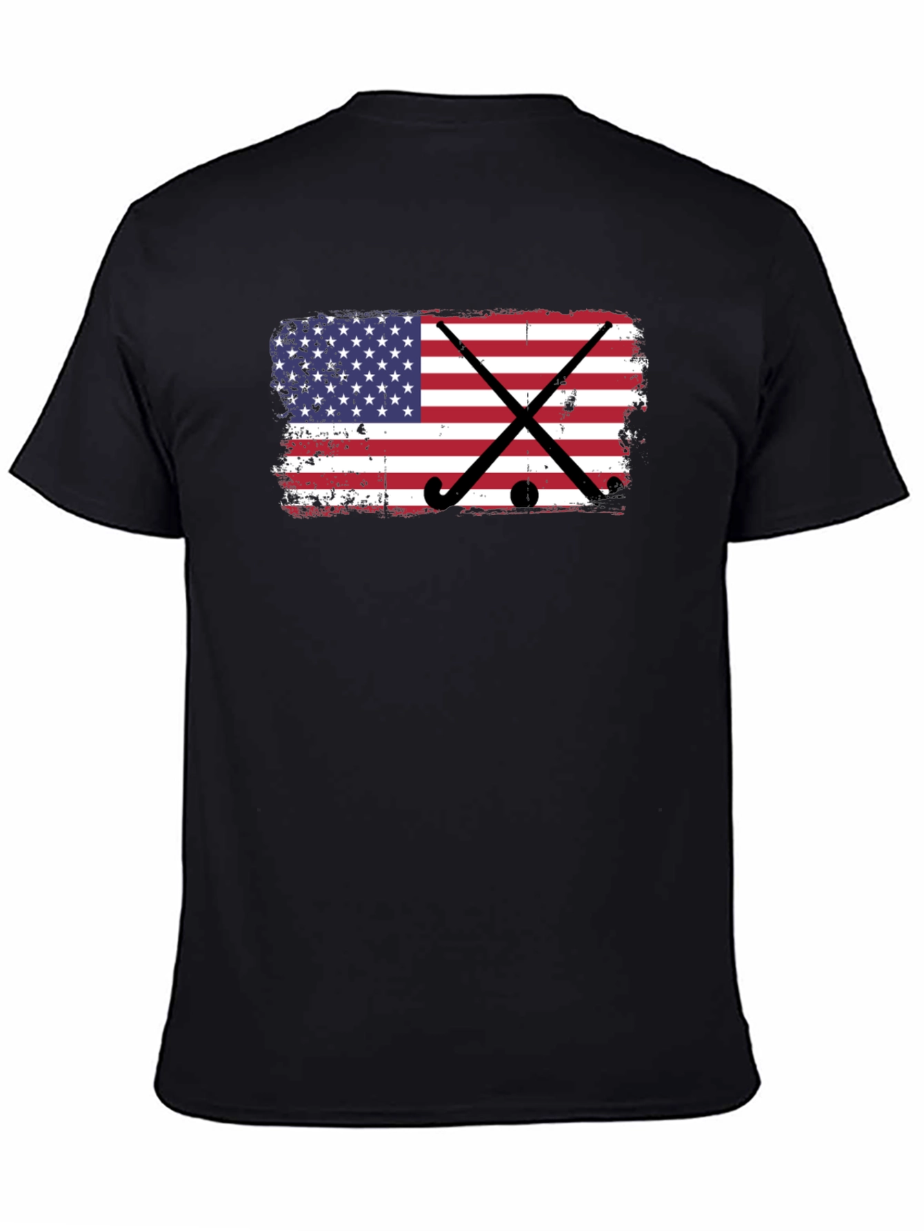 USA Flag Hockey Graphic T-Shirt