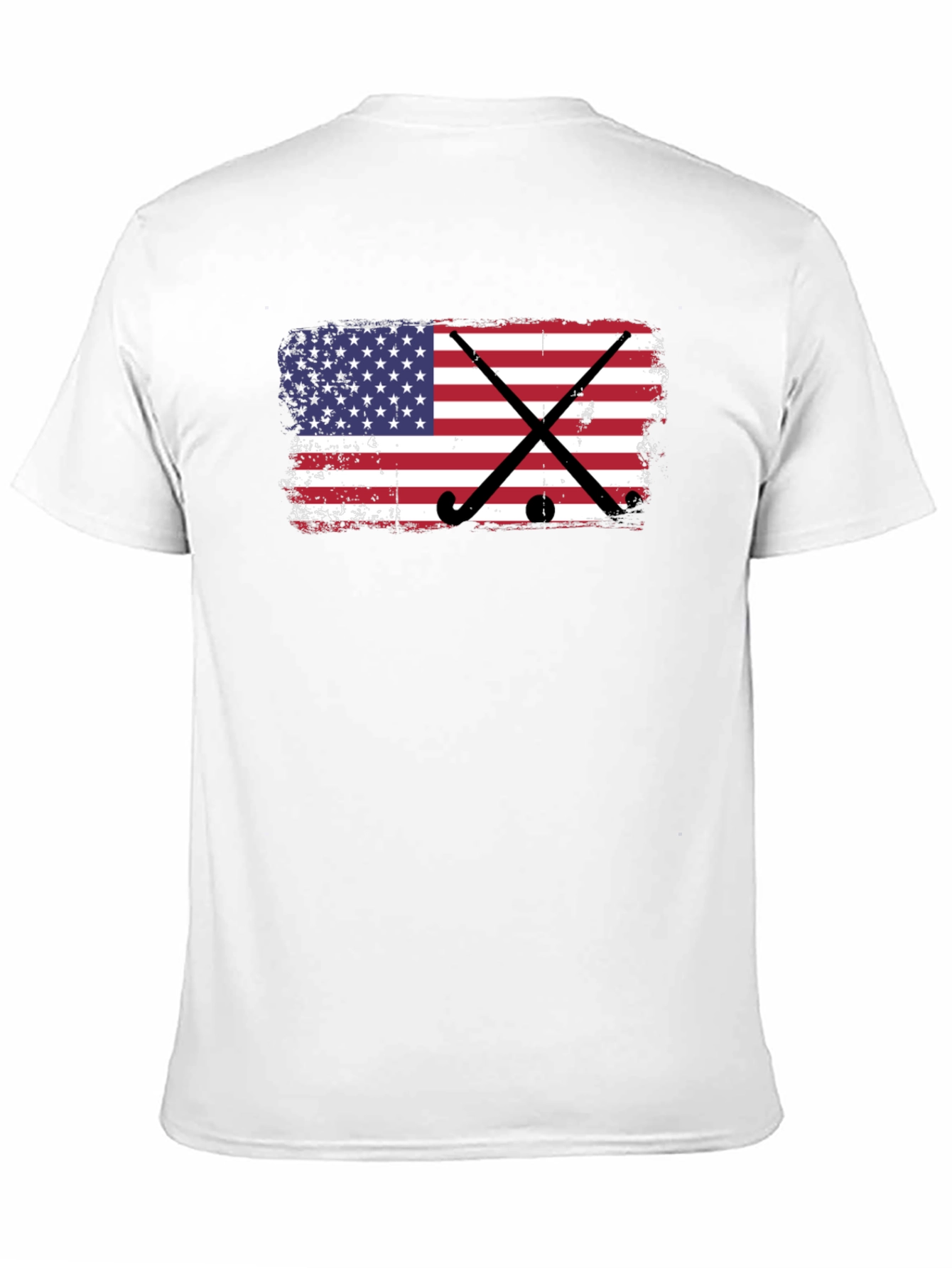 USA Flag Hockey Graphic T-Shirt