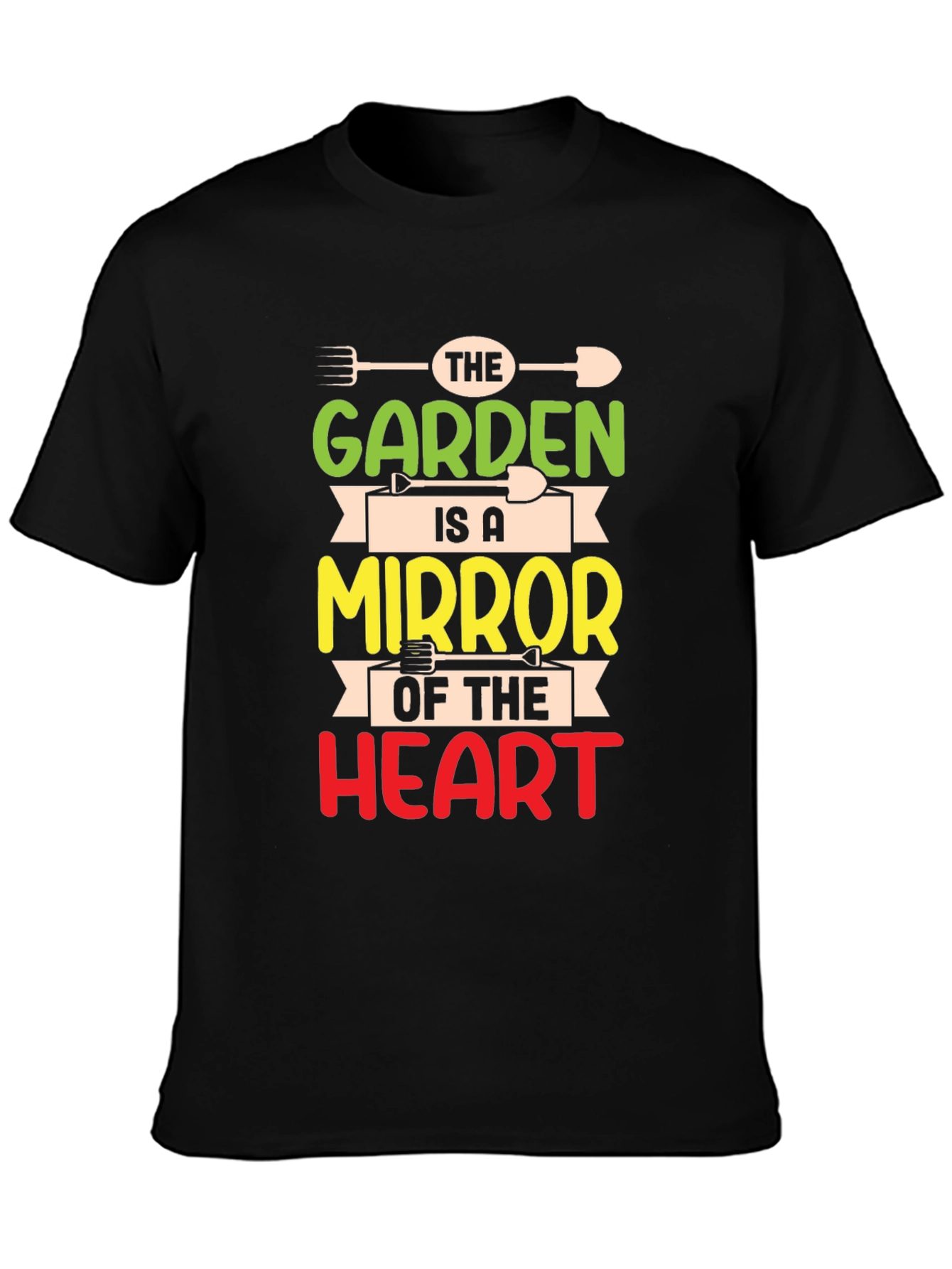 Garden Mirror Heart T-Shirt - Gardener Gift