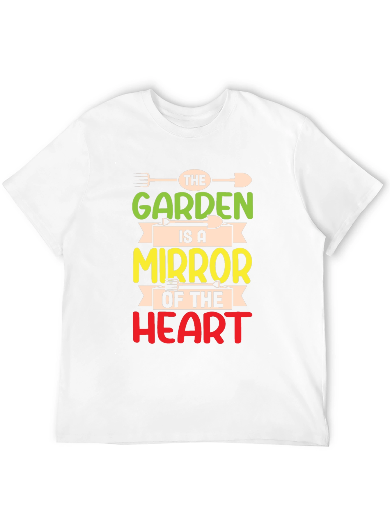 Garden Mirror Heart T-Shirt - Gardener Gift