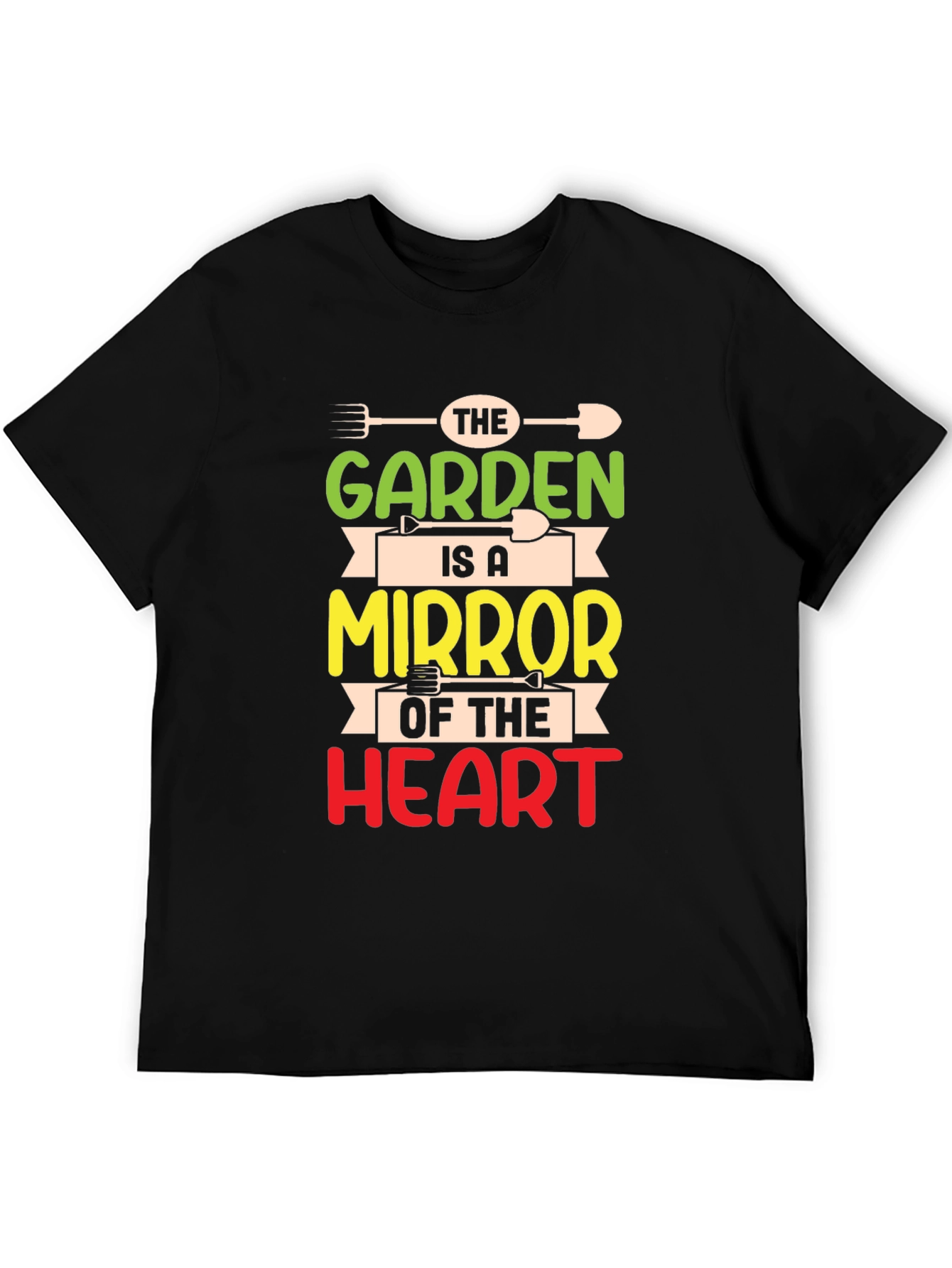 Garden Mirror Heart T-Shirt - Gardener Gift
