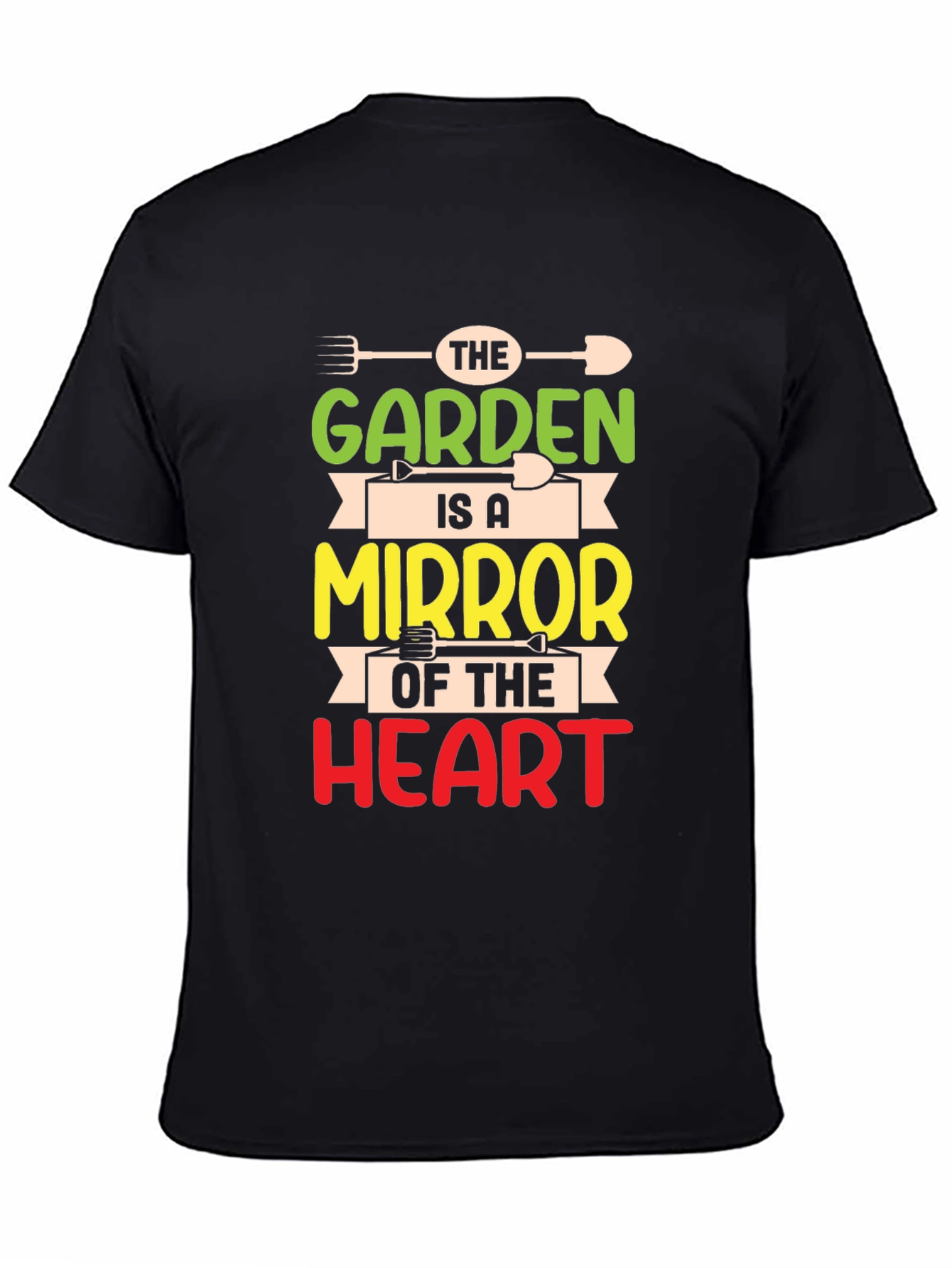 Garden Mirror Heart T-Shirt - Gardener Gift