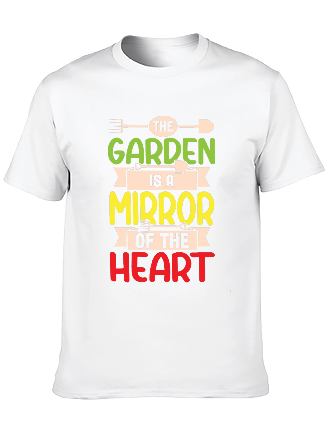 Garden Mirror Heart T-Shirt - Gardener Gift