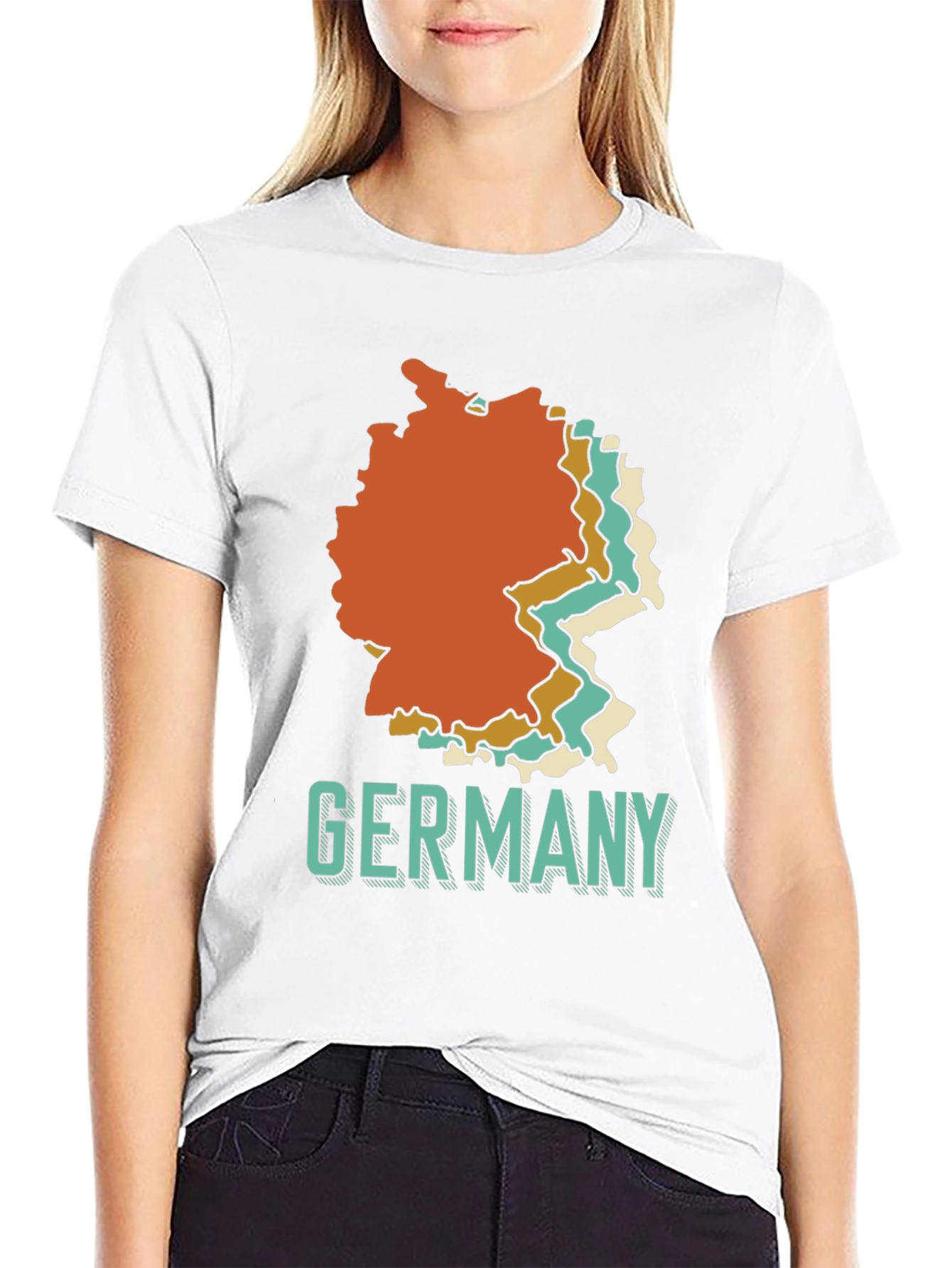Germany Retro Map Graphic T-Shirt