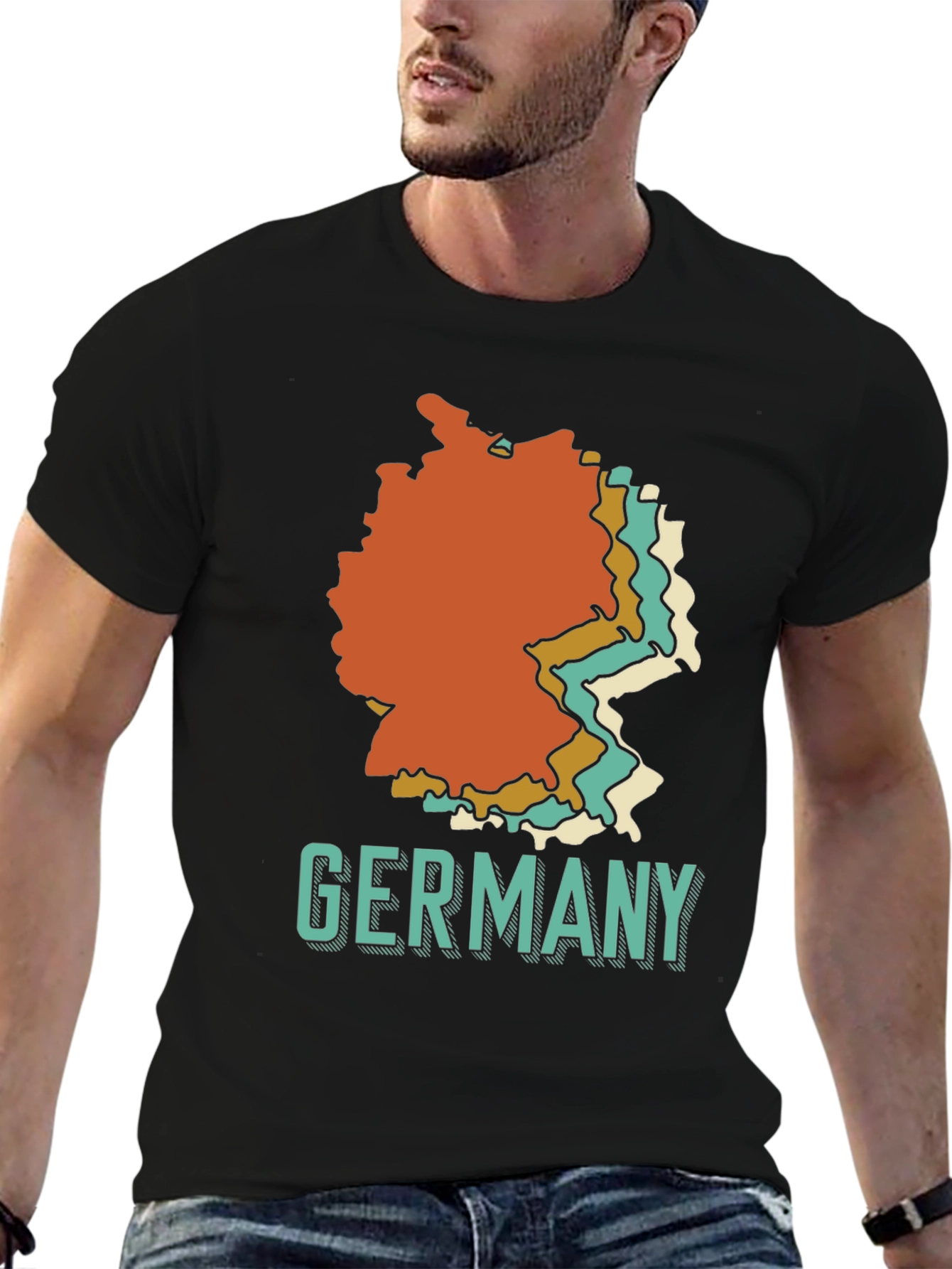 Germany Retro Map Graphic T-Shirt