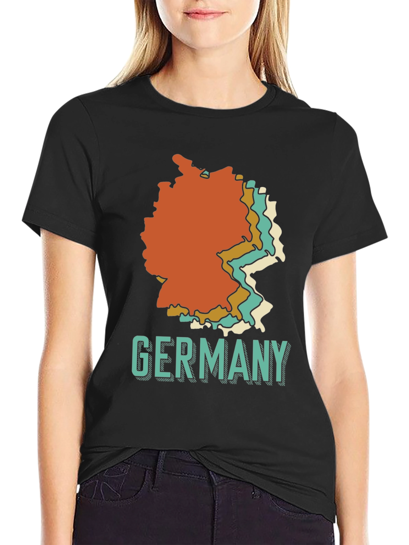 Germany Retro Map Graphic T-Shirt