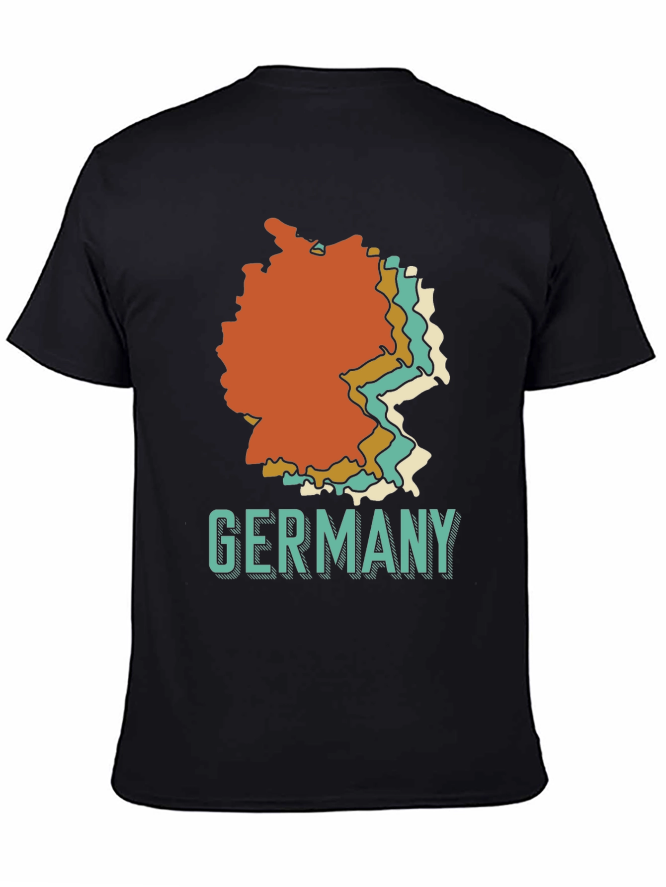 Germany Retro Map Graphic T-Shirt