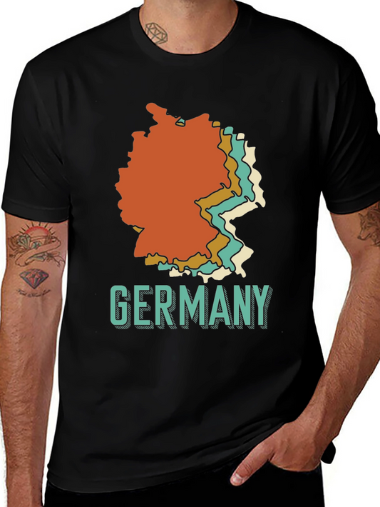 Germany Retro Map Graphic T-Shirt