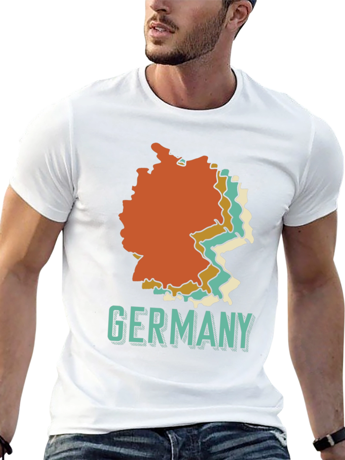 Germany Retro Map Graphic T-Shirt