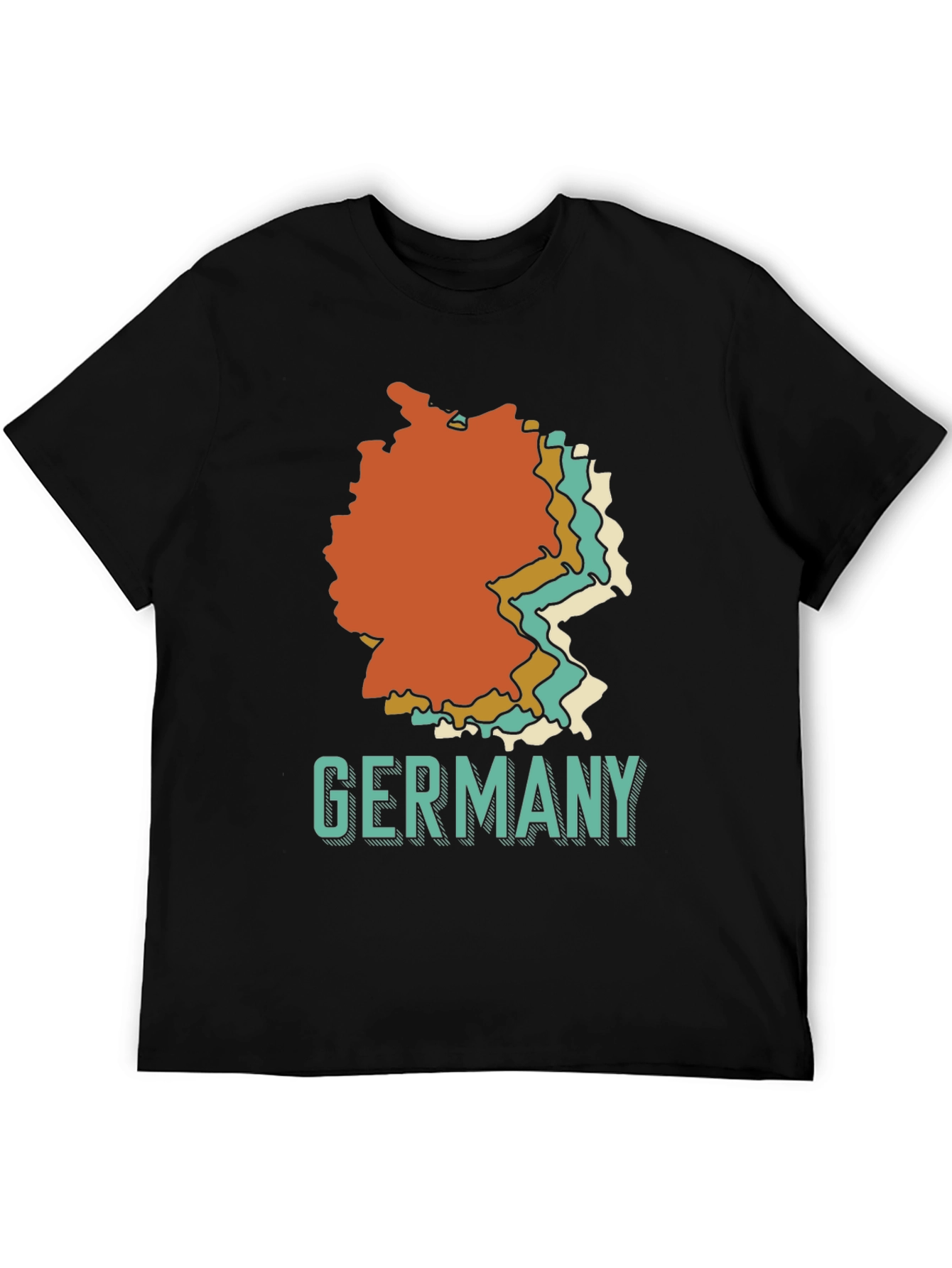 Germany Retro Map Graphic T-Shirt