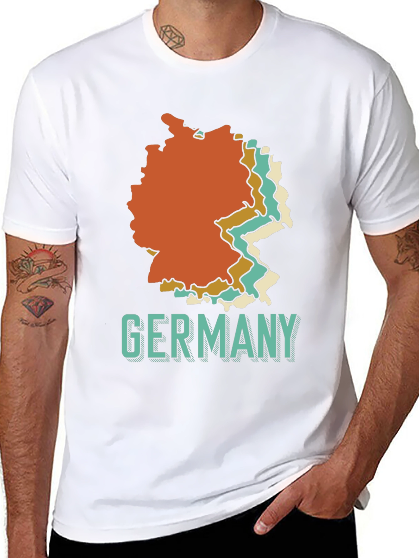 Germany Retro Map Graphic T-Shirt